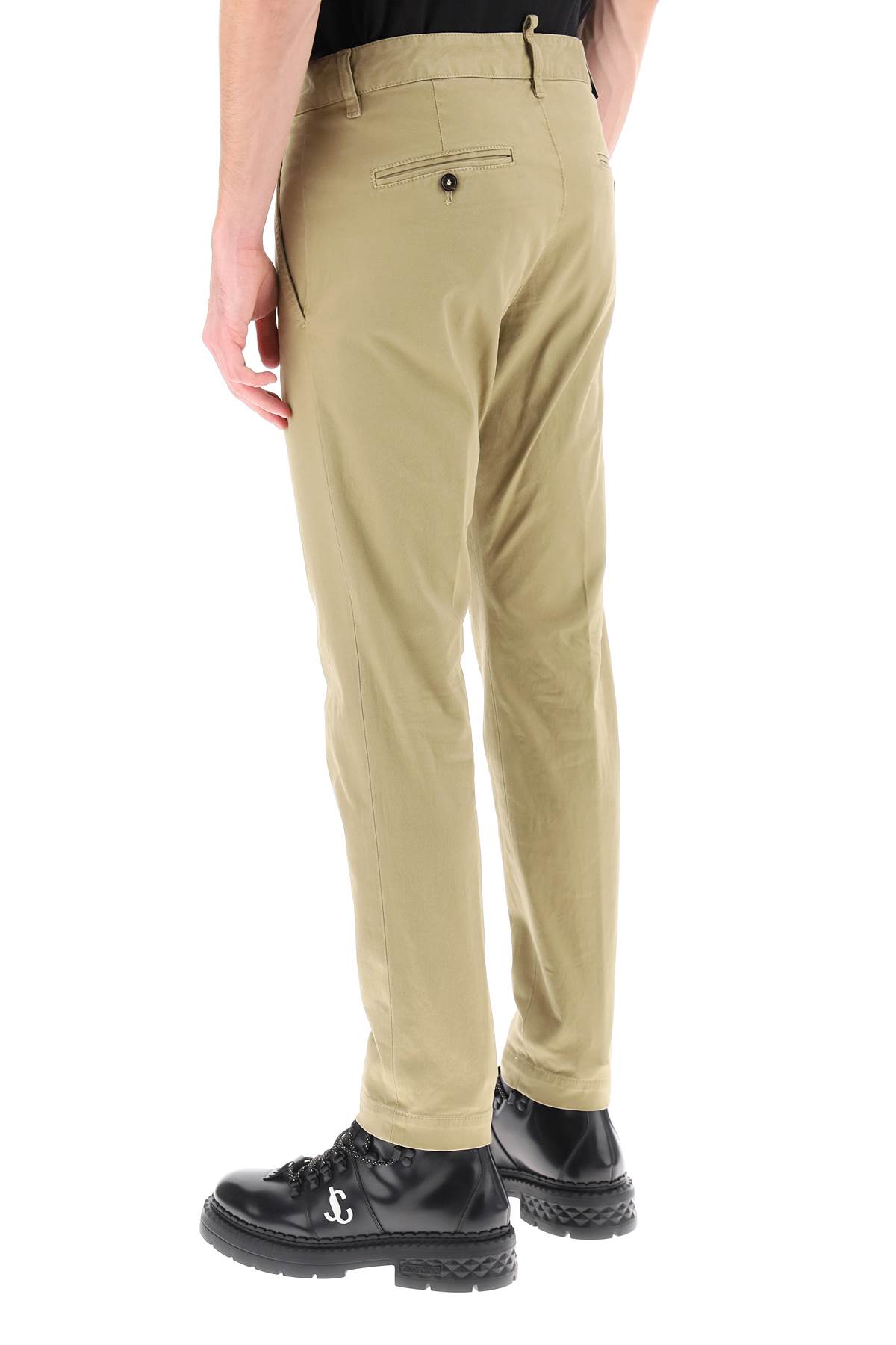 Shop Dsquared2 Cool Guy Pants In Stretch Cotton In Taupe (orange)