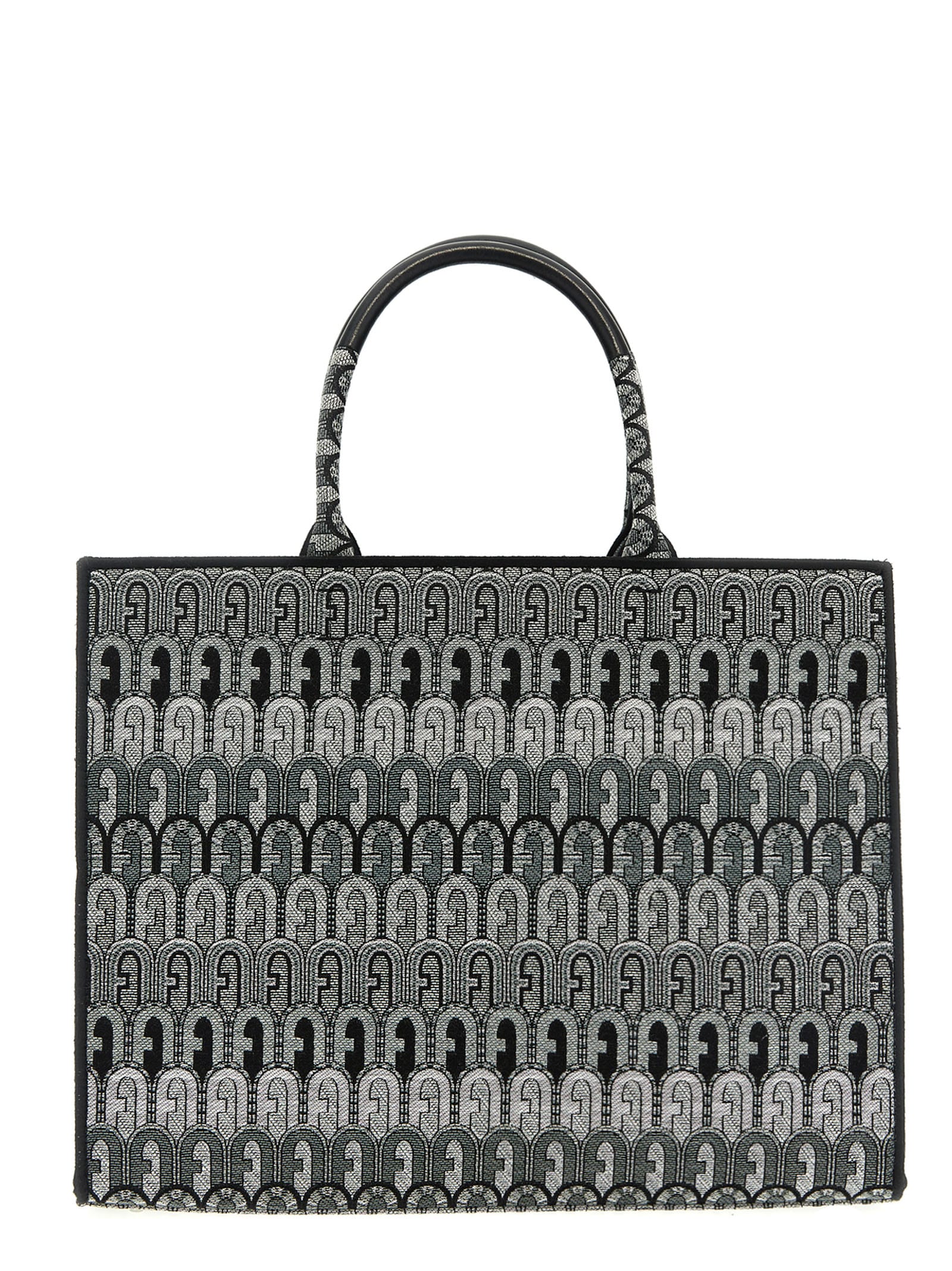 Shop Furla Opportunity L Shopping Bag In Grey