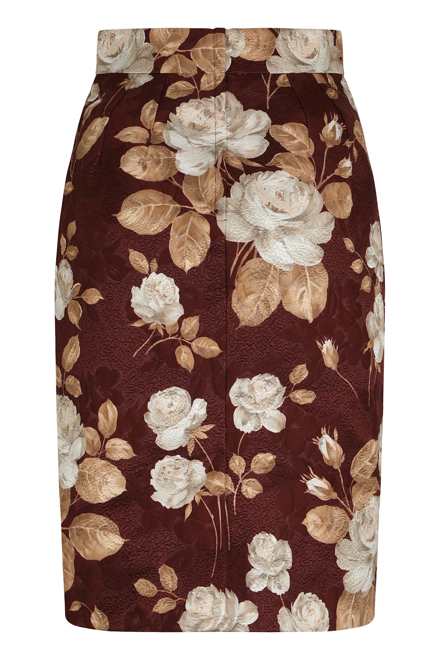 Dolce & Gabbana Floral Midi Skirt High Waist In Multi