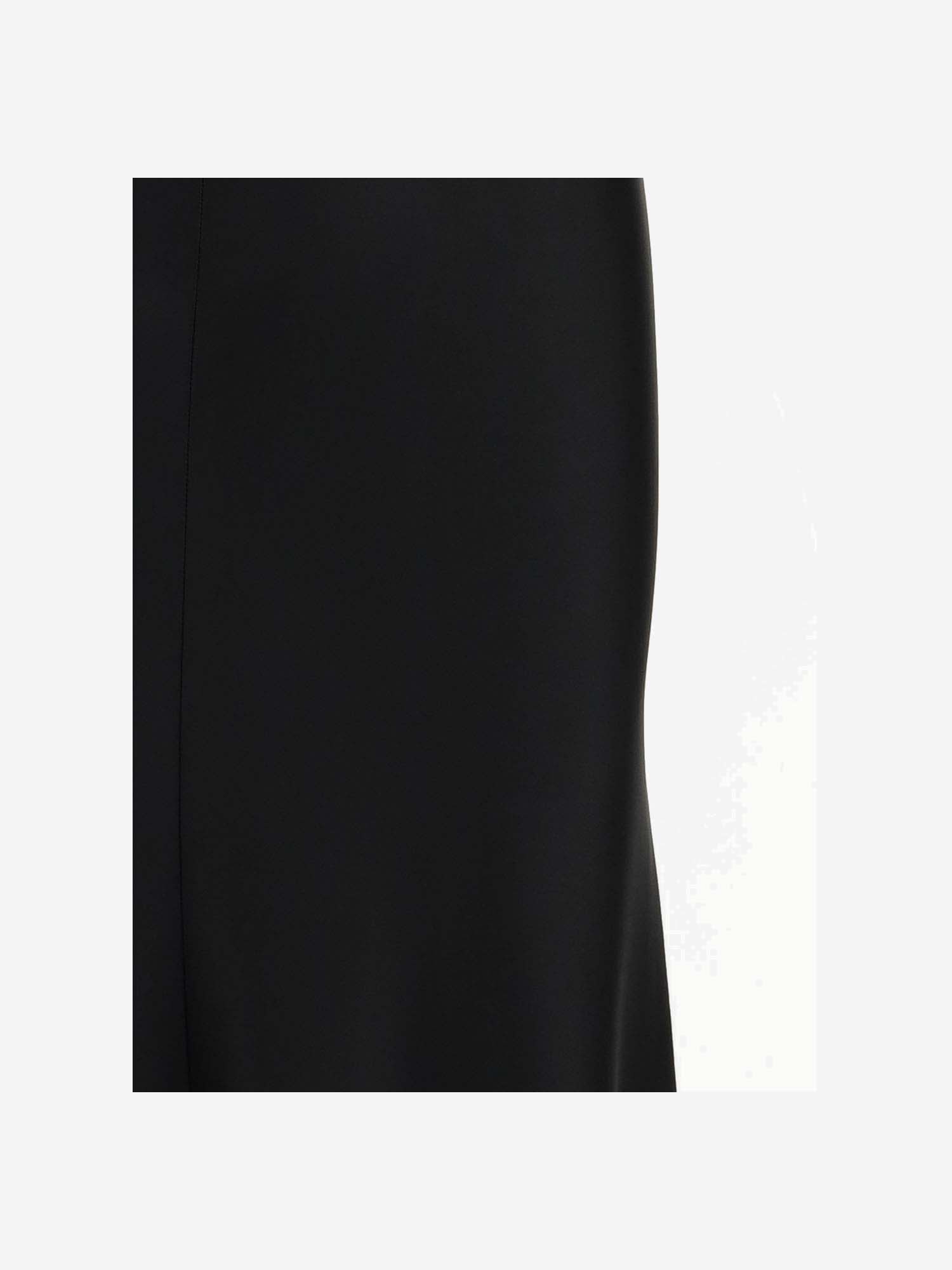 Stella Mccartney Viscose Blend Skirt In Black