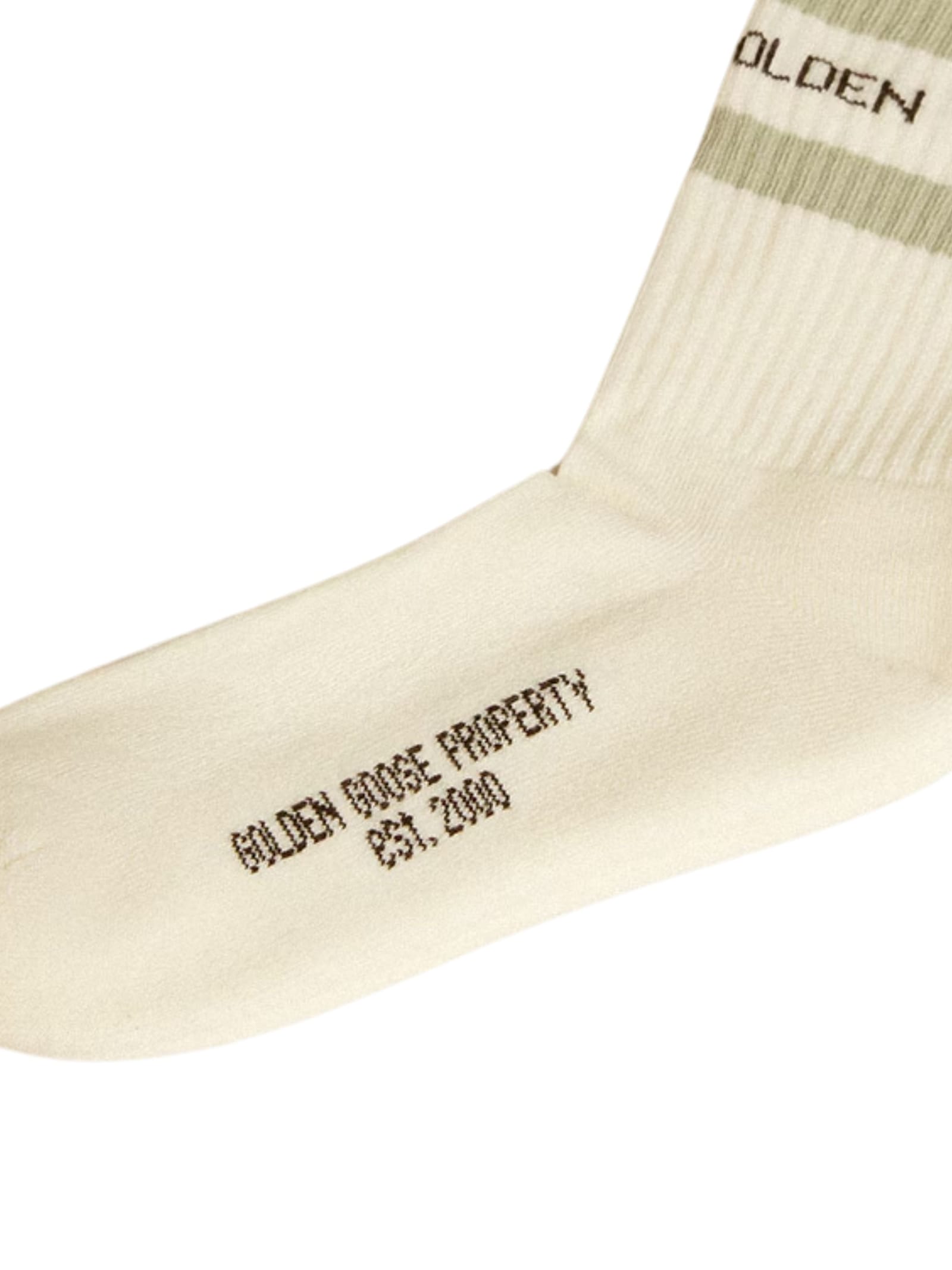 Socks High Rib Stripes Ripped