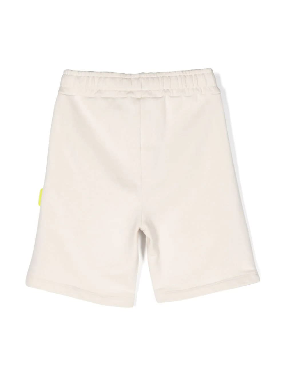Shop Barrow Beige Cotton Shorts With Logo In Brown