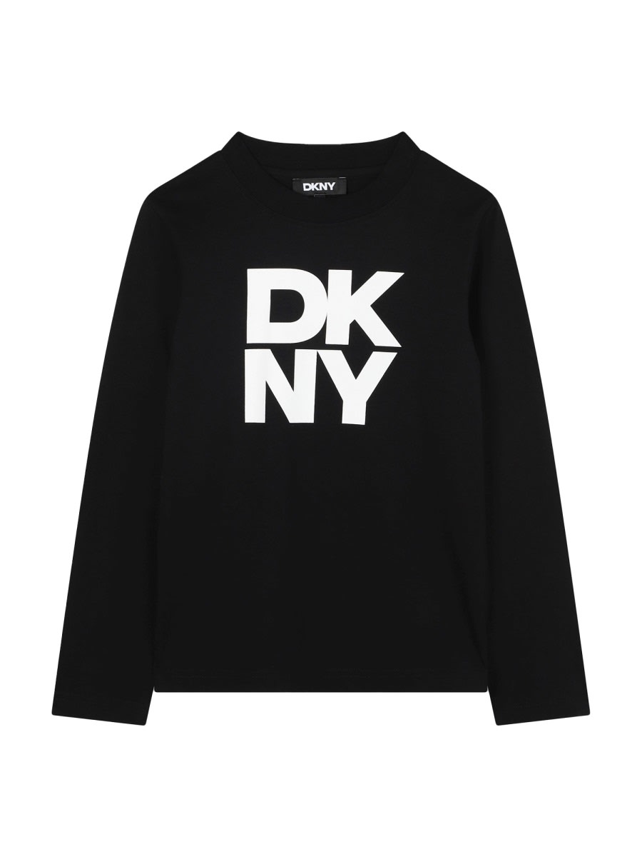 Dkny T-shirt With Logo In Black