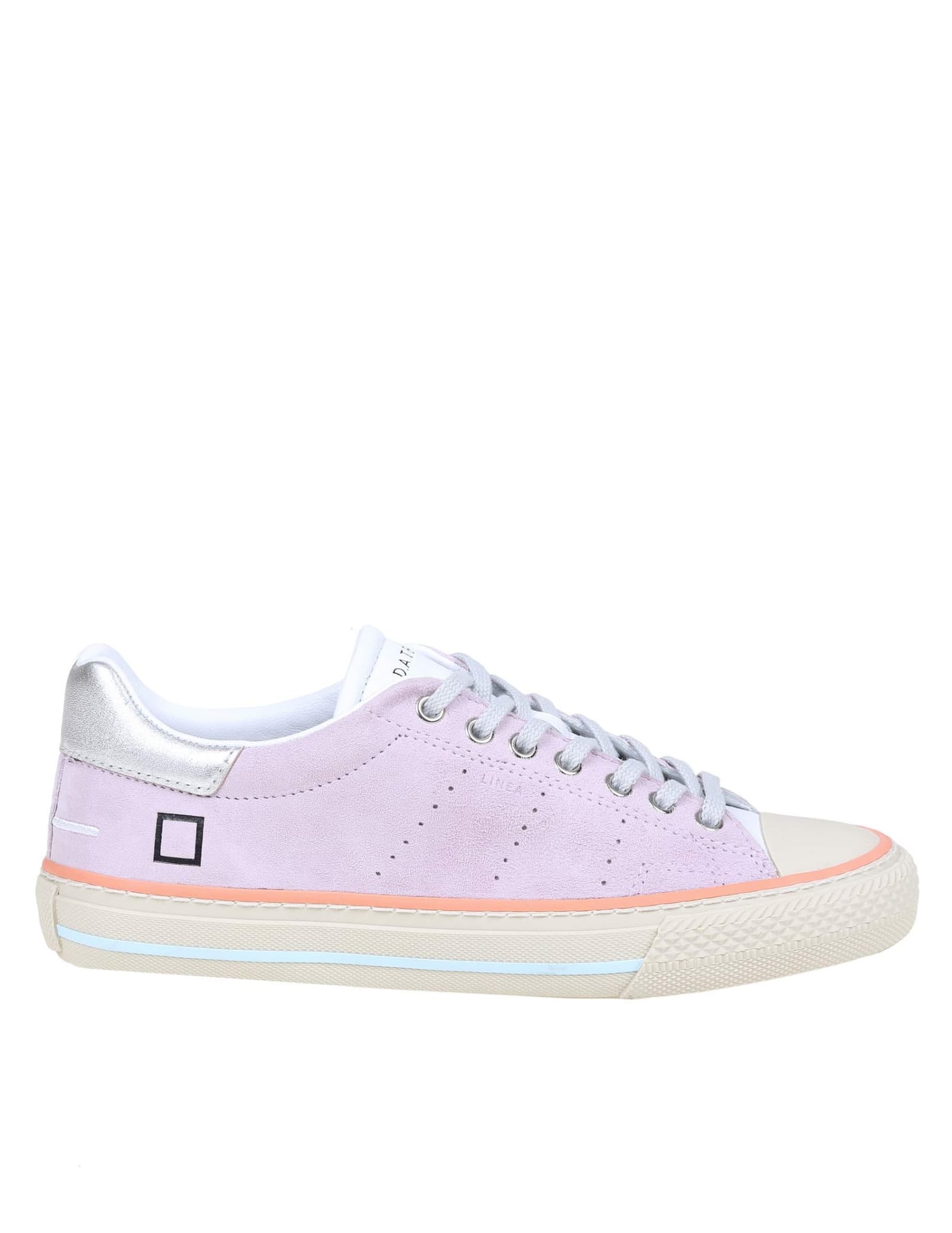 D.A.T.E. At Your Place. Sneakers In Suede And Lilac Color