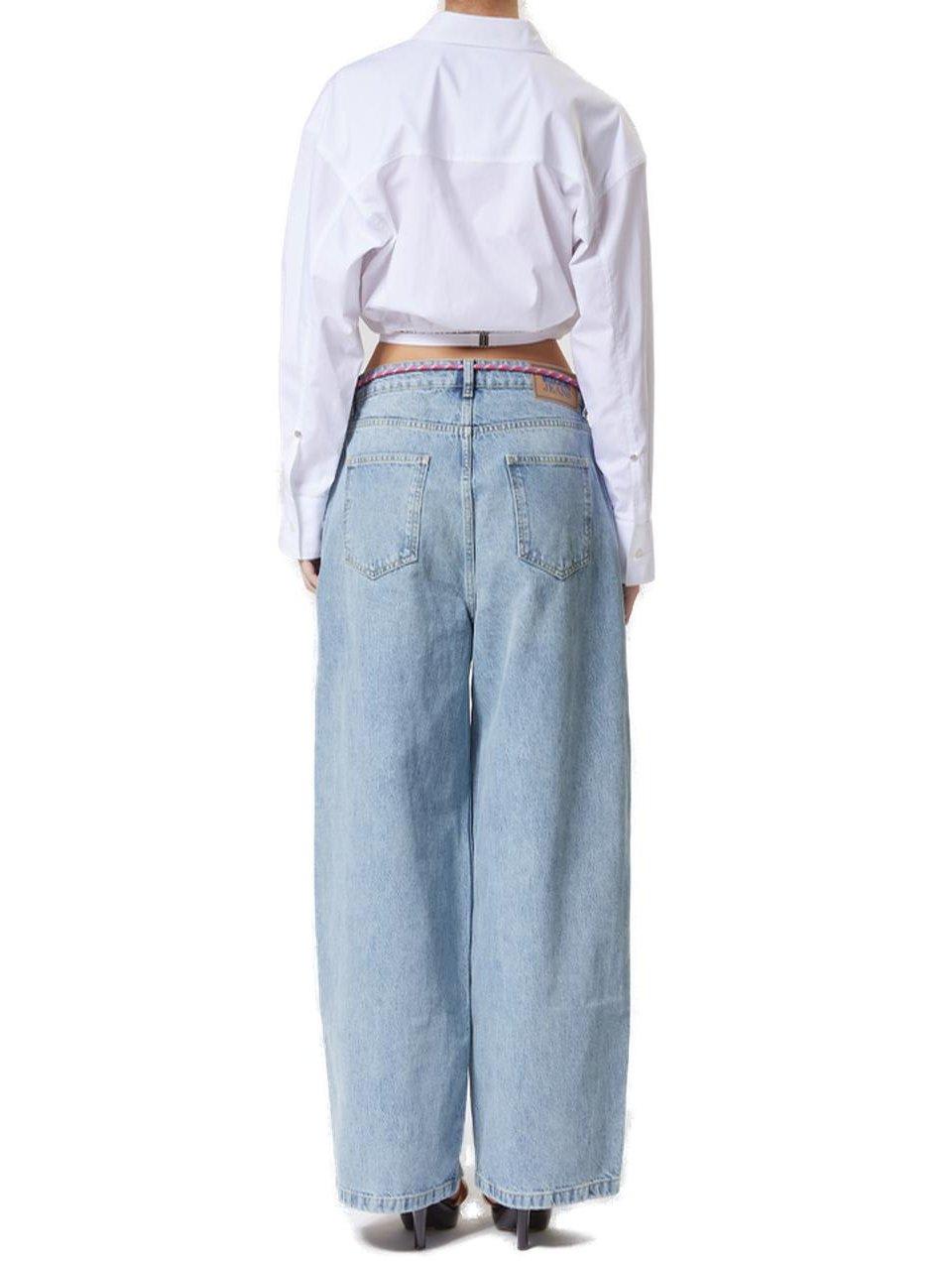 Shop M05ch1n0 Jeans Oversized Denim Jeans