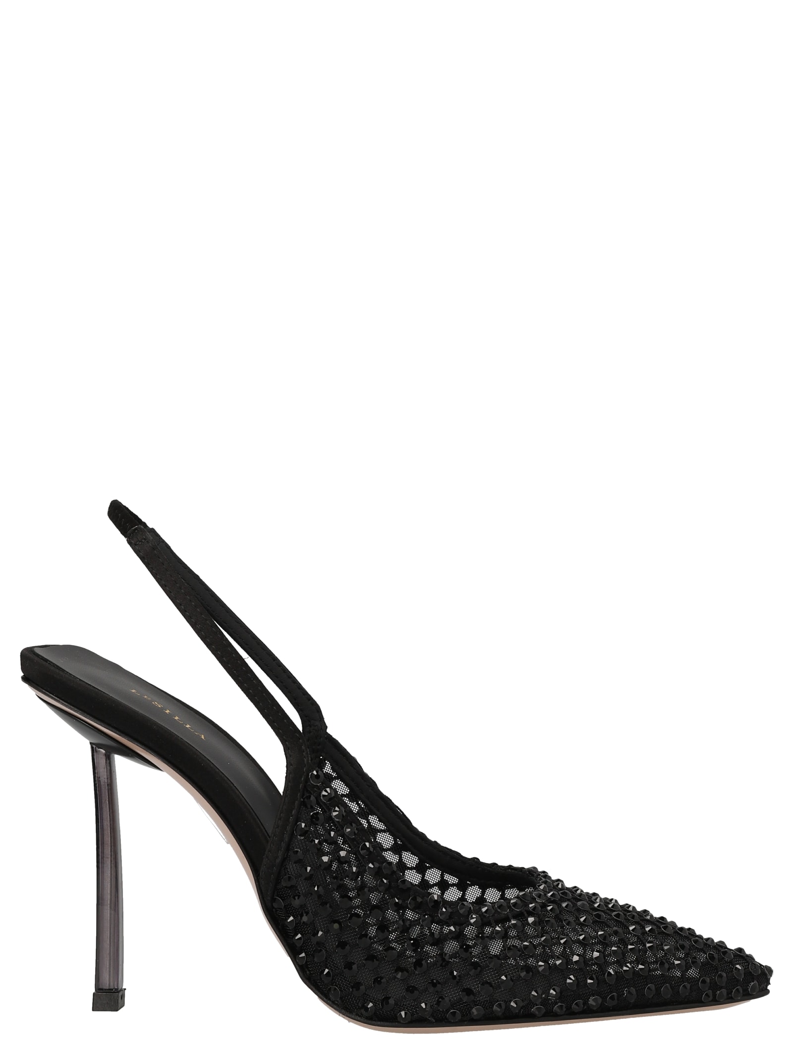 Le Silla Gilda Mesh-panel Pumps In Black