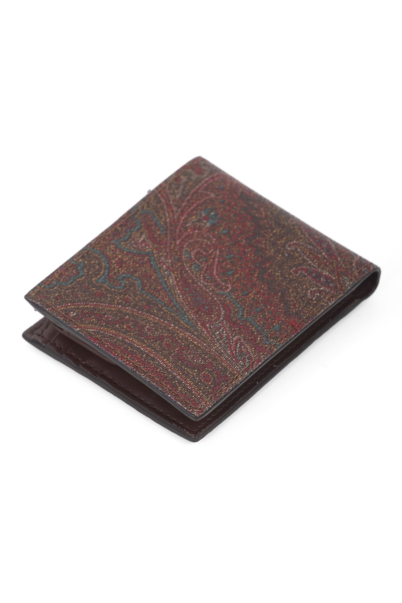 Shop Etro Wallets Brown