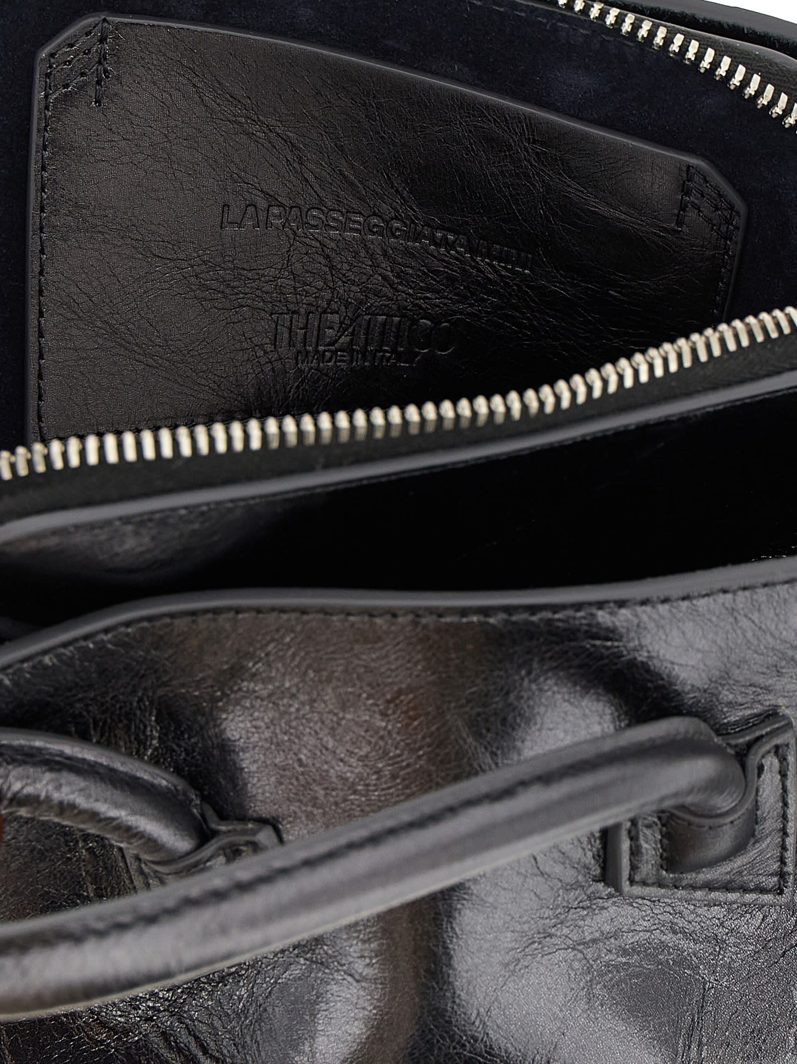 Attico La Passeggiata Mini Handbag In Gray