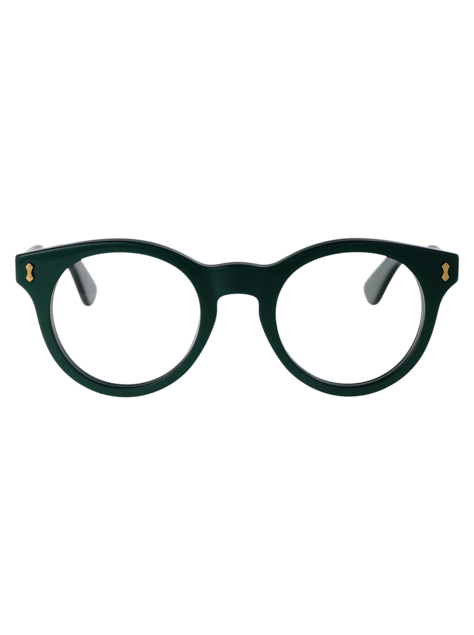 Shop Gucci Gg1266o Glasses In 003 Green Green Transpare