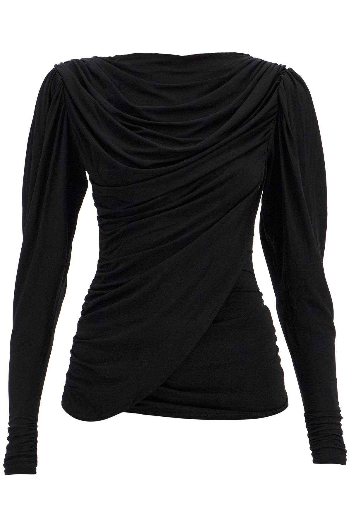 Shop Paloma Wool Drapped Blessy Top In Black (black)