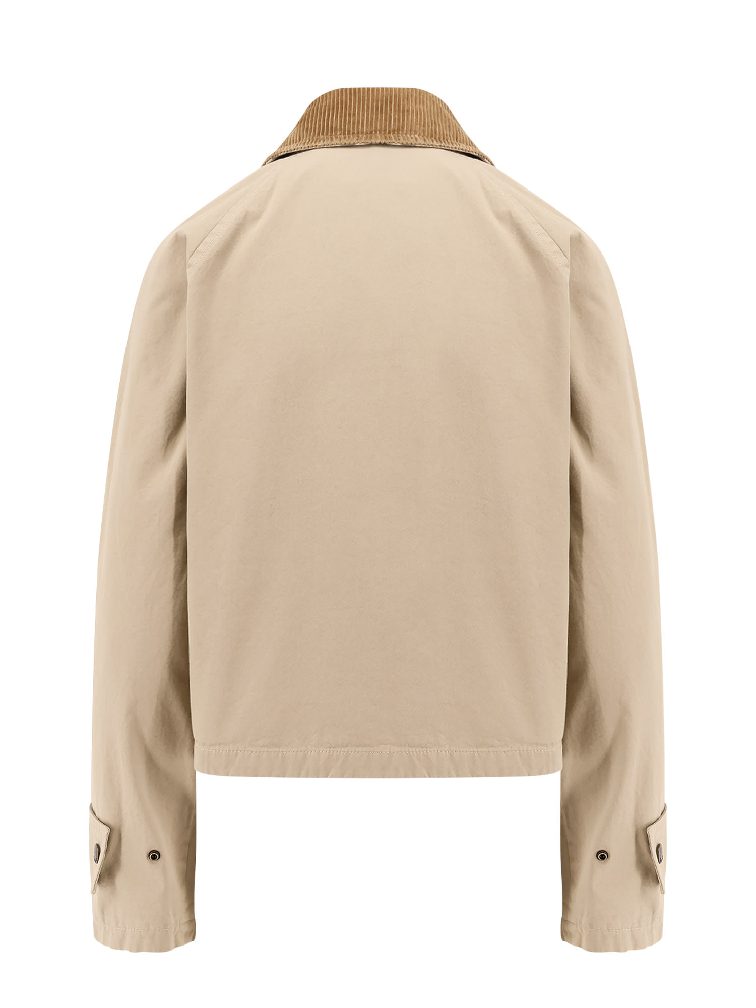 Burberry Beige Cropped Cotton Jacket In Neutral | ModeSens Burberry Beige Cropped Cotton Jacket In Neutral | ModeSens