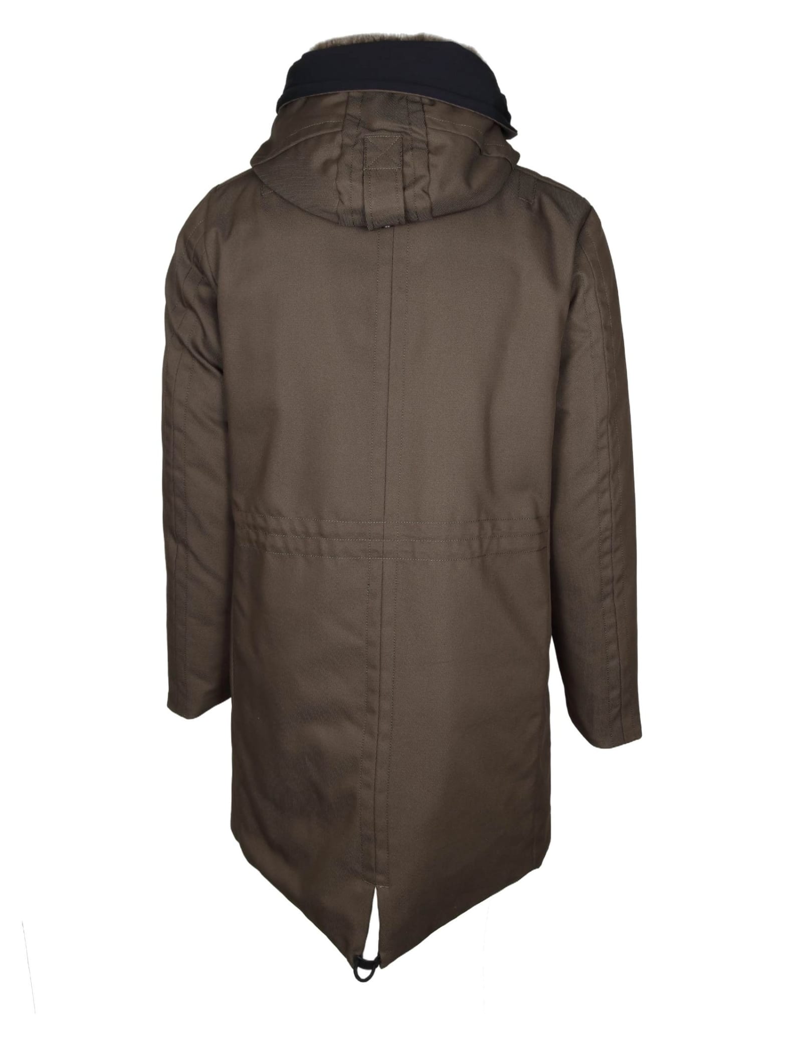 Shop Peuterey Parka Kasa Ki 03 In Water-repellent Fabric Green Color