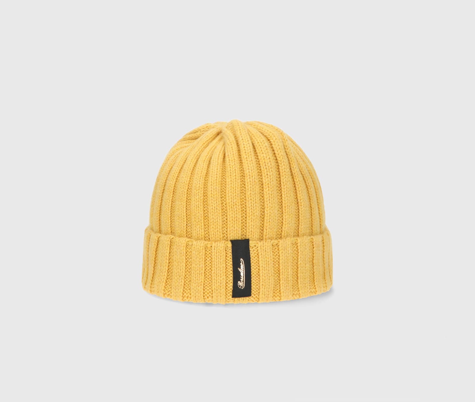 Shop Borsalino Hill Beanie Cashmere In Yellow