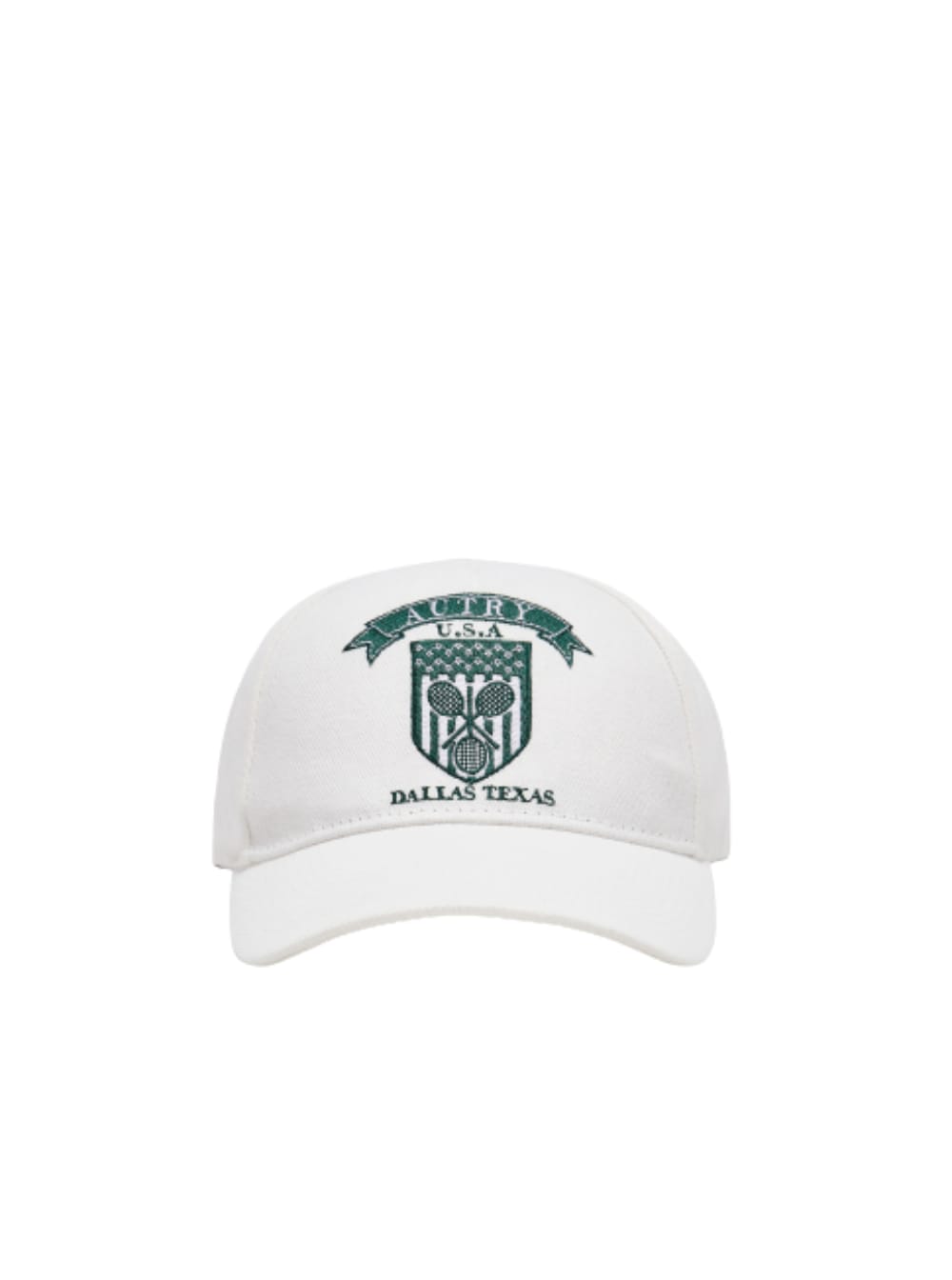 Autry Mans White Cotton Hat With Embroidered Logo