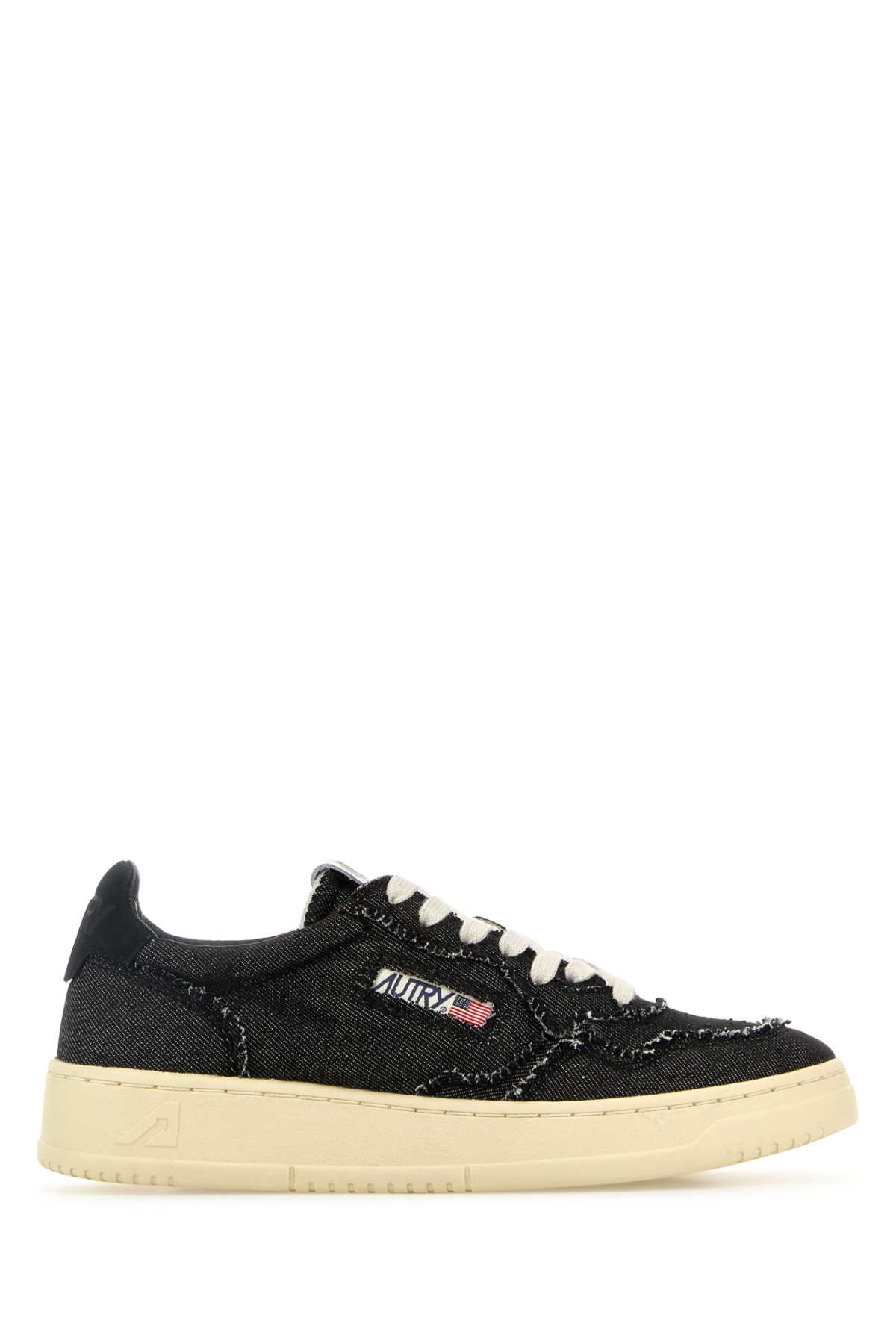 Autry Black Leather Medalist Sneakers In De04