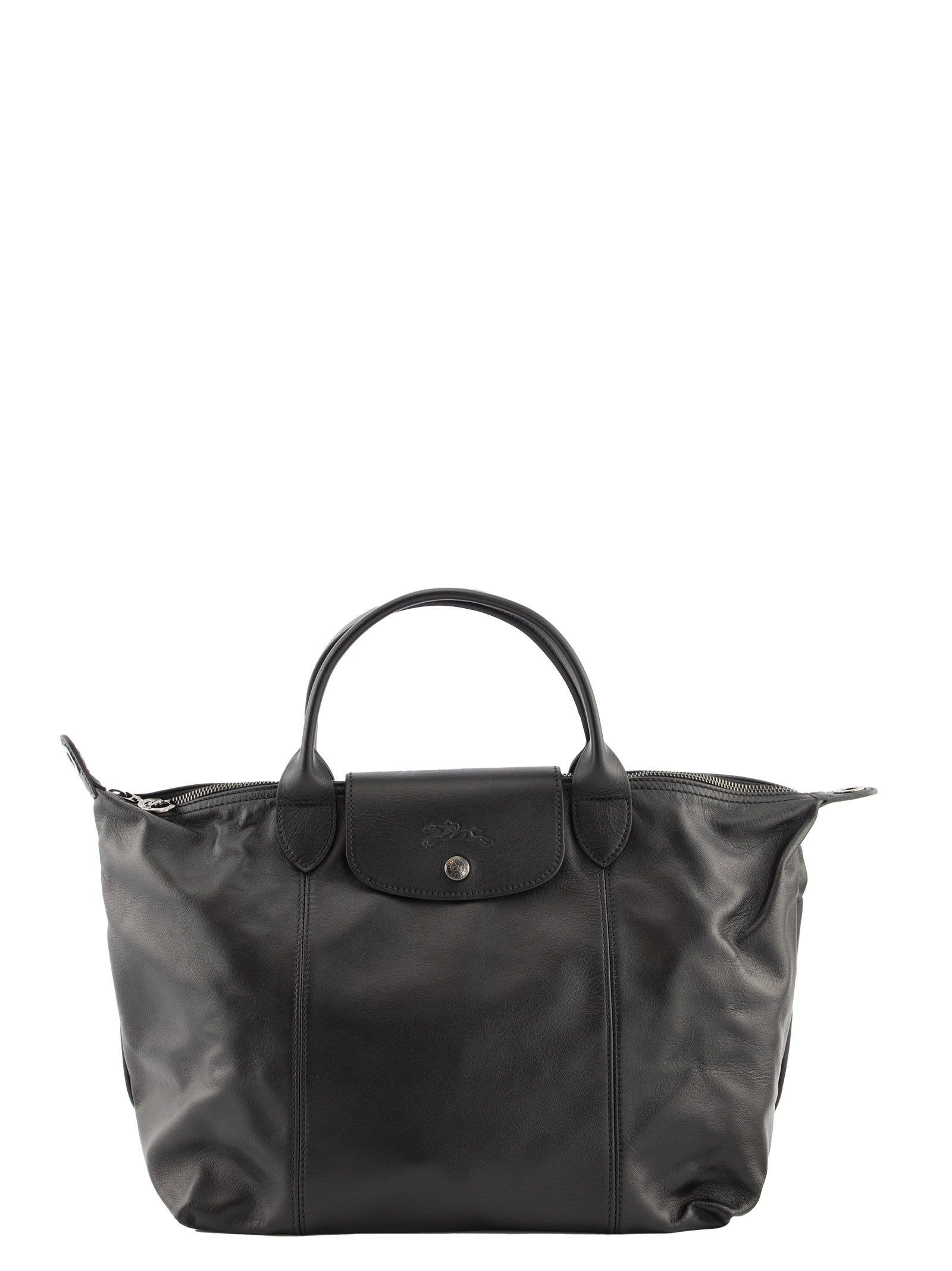 Longchamp Le Pliage Cuir - Top Handle Bag M