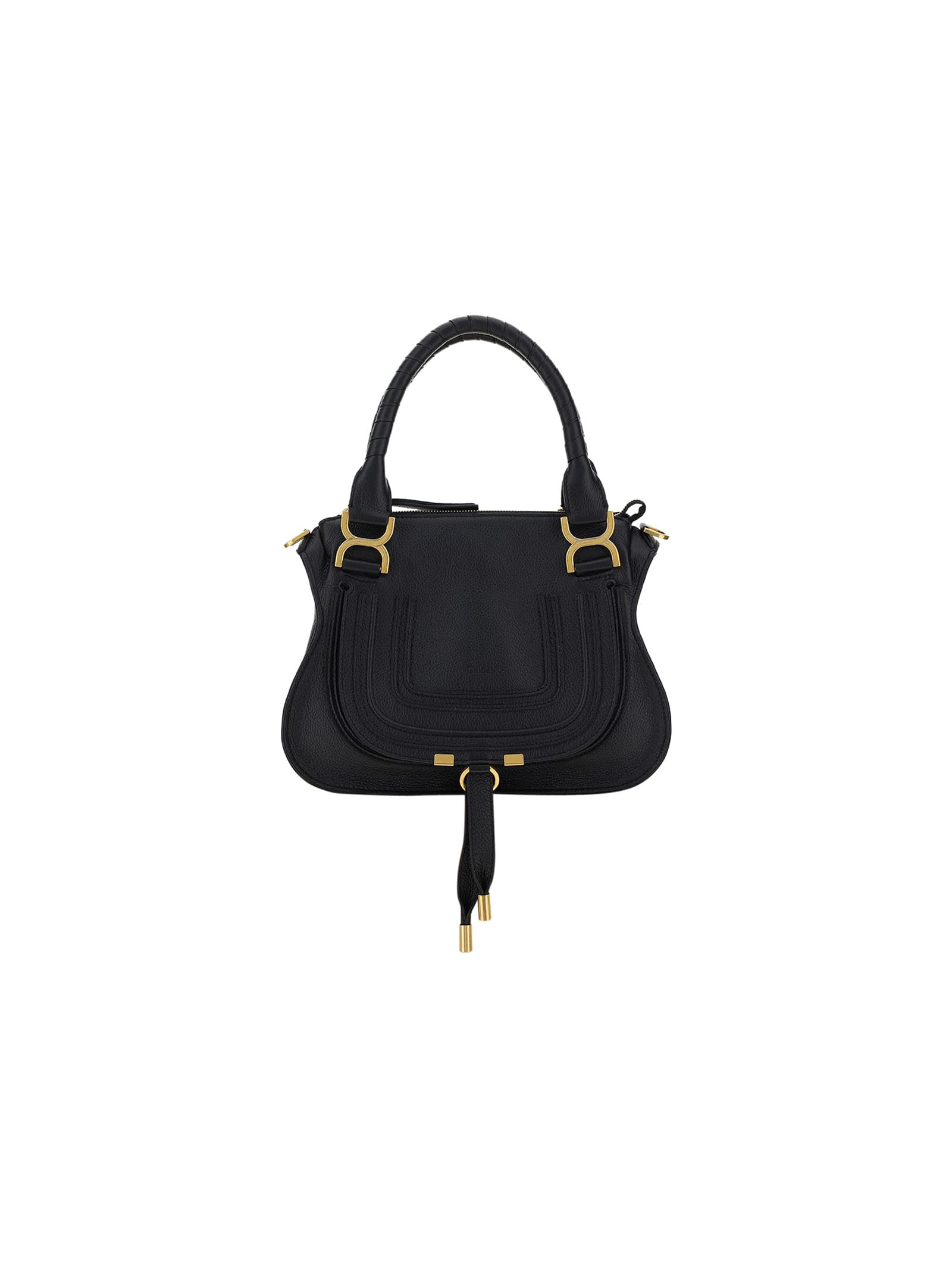 Shop Chloé Marcie Bag In Black