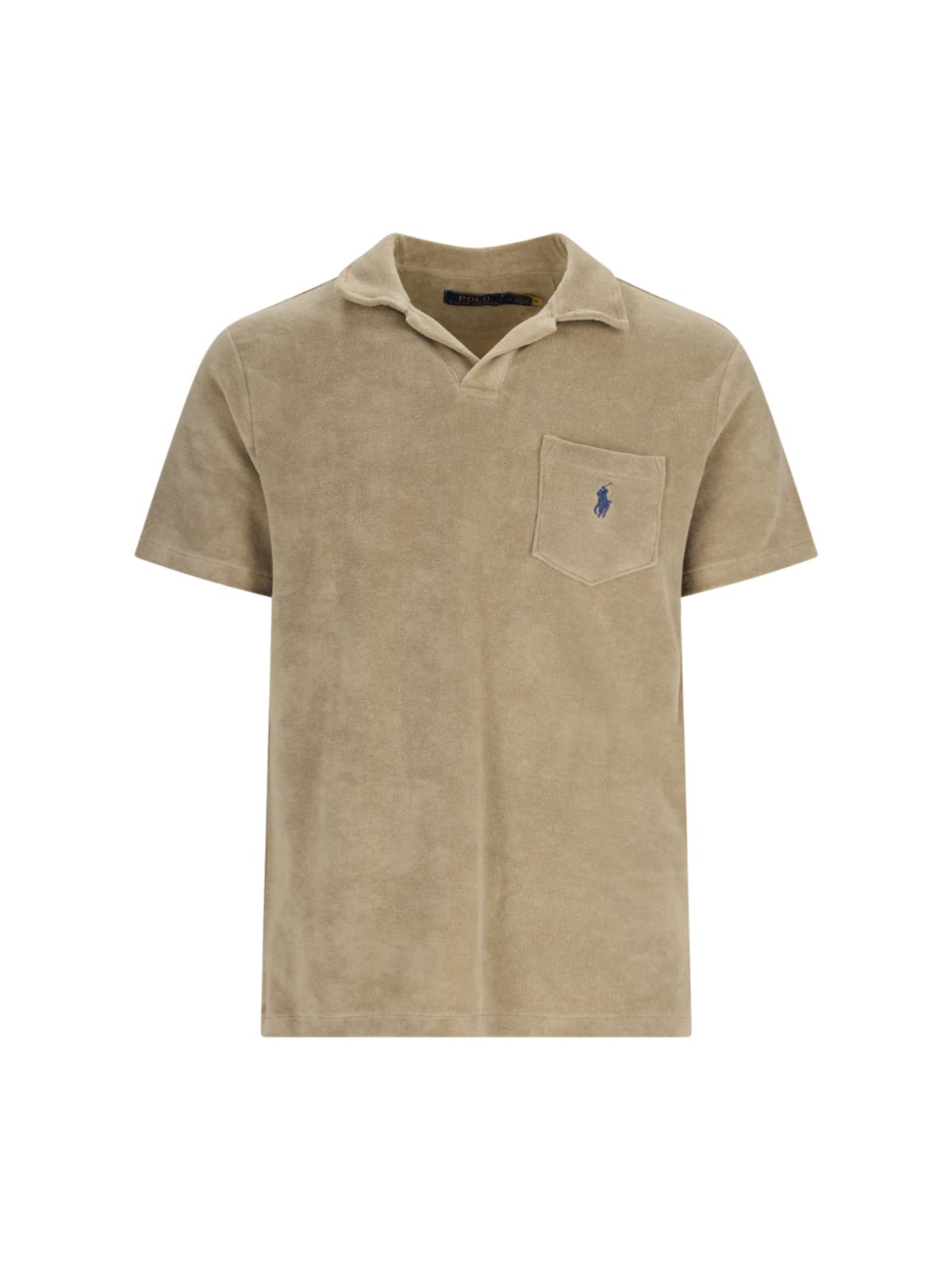 Terry Polo Shirt With Pocket