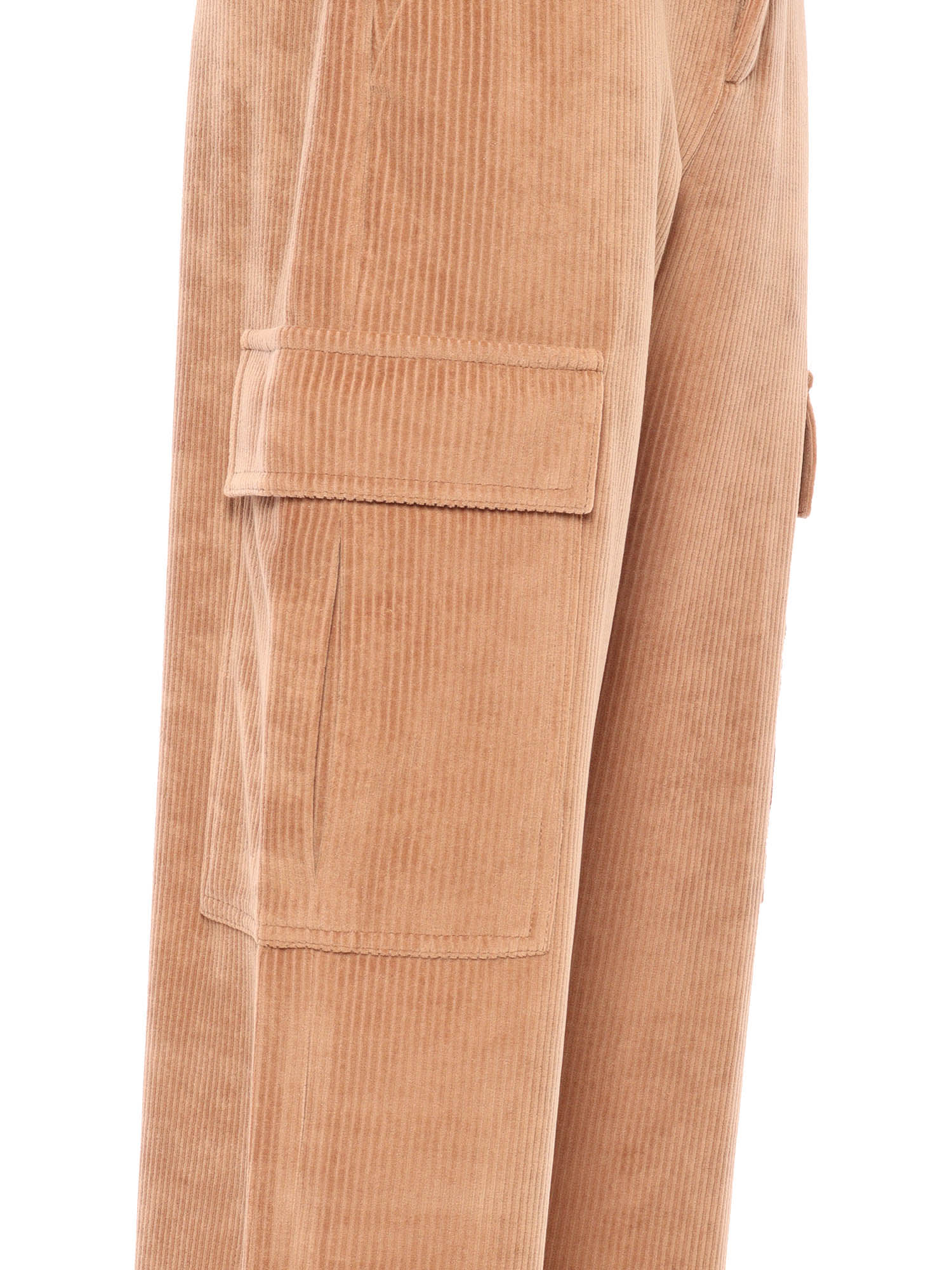 Shop Circolo 1901 Corduroy Carpenter Pants In Brown