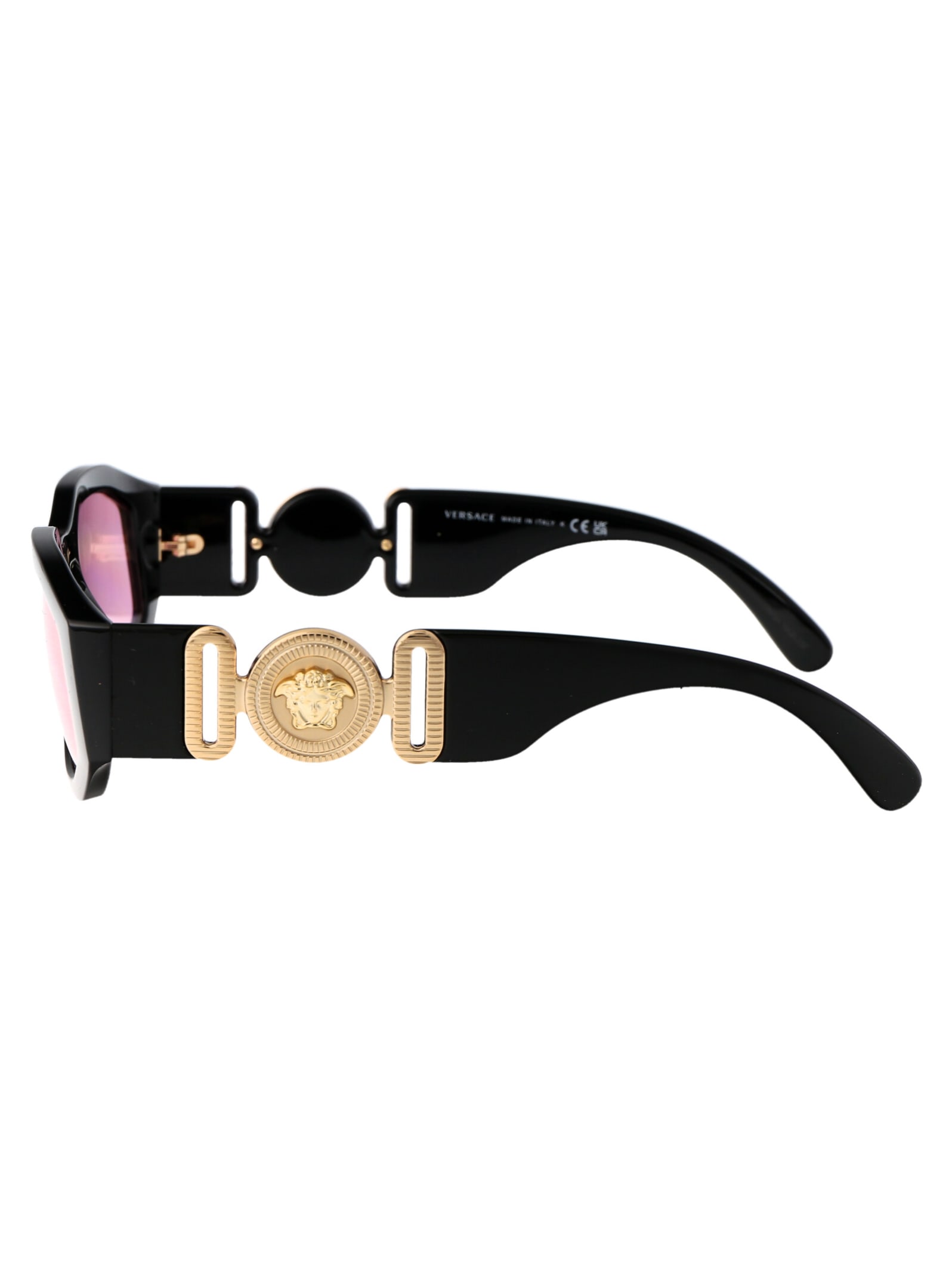 Shop Versace 0ve4361 Sunglasses In Gb1/84 Black