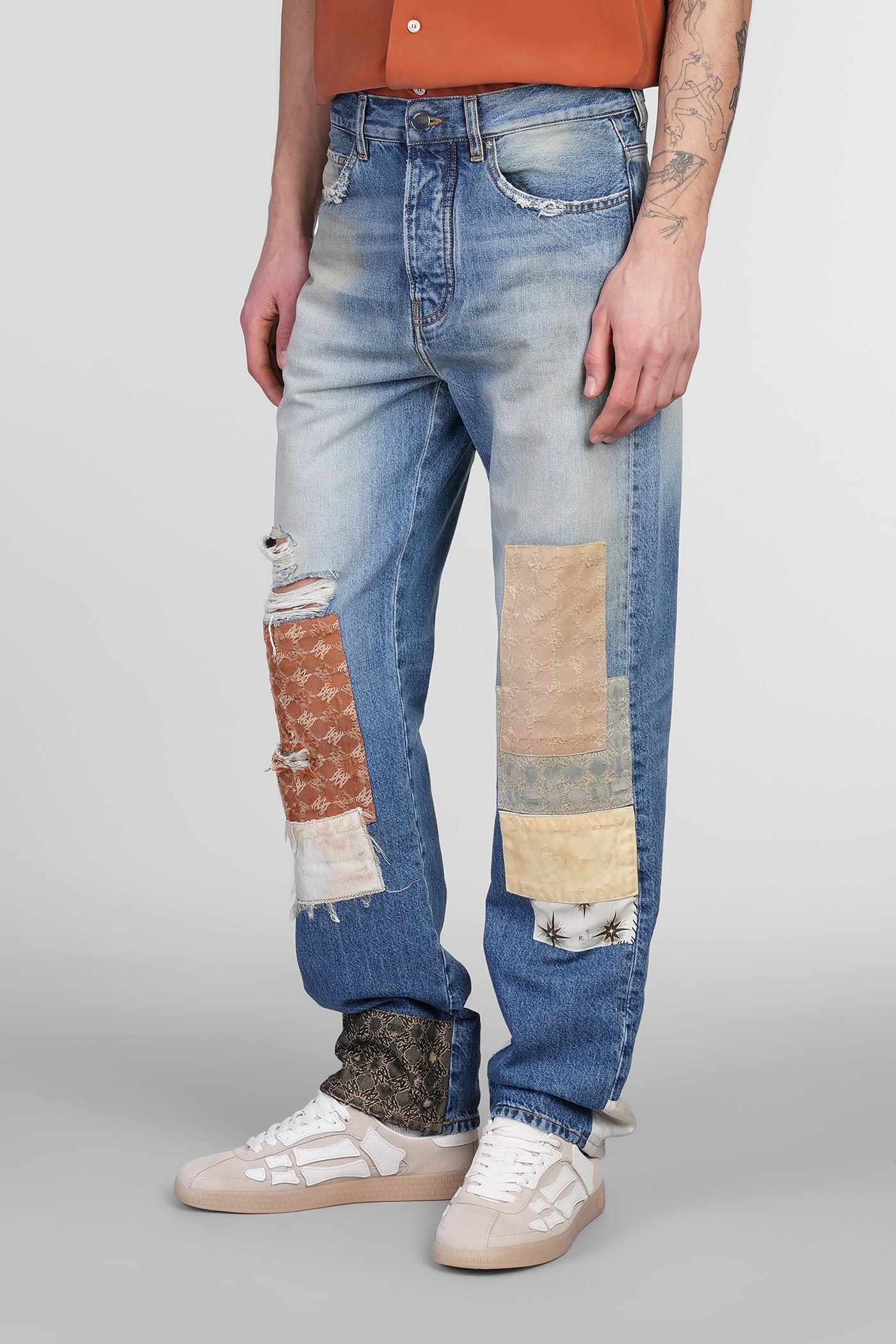 Amiri Jeans In Blue Denim In Blue