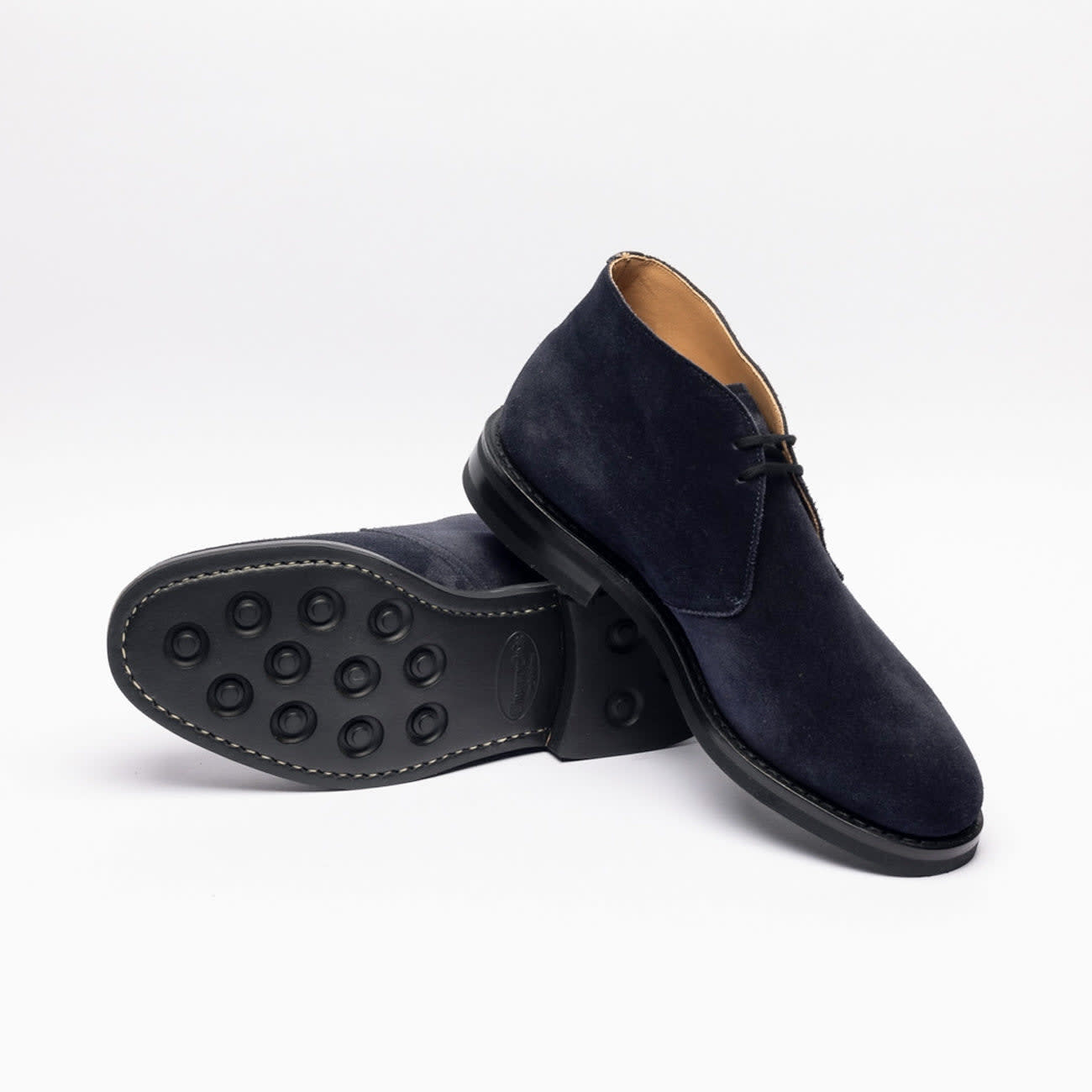 Shop Church's Ryder 3 Lw Navy Castoro Suede Chukka Boot In Blu