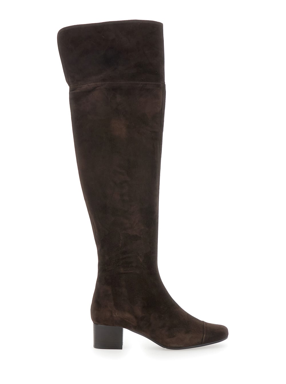 brigitte Brown Ankle Boots With Side Zip Closure In Suede Woman