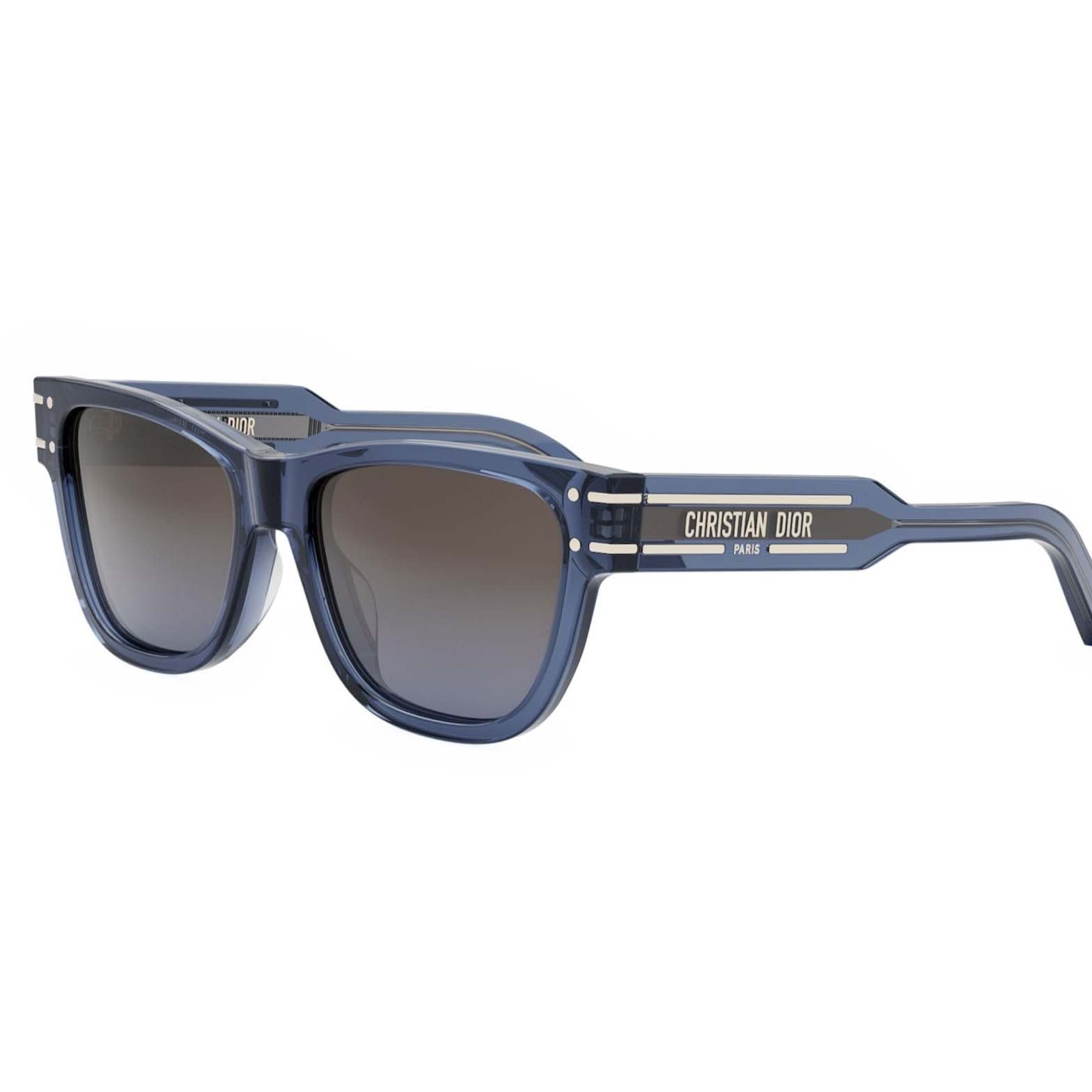 Shop Dior Sunglasses In Blu/marrone Sfumata