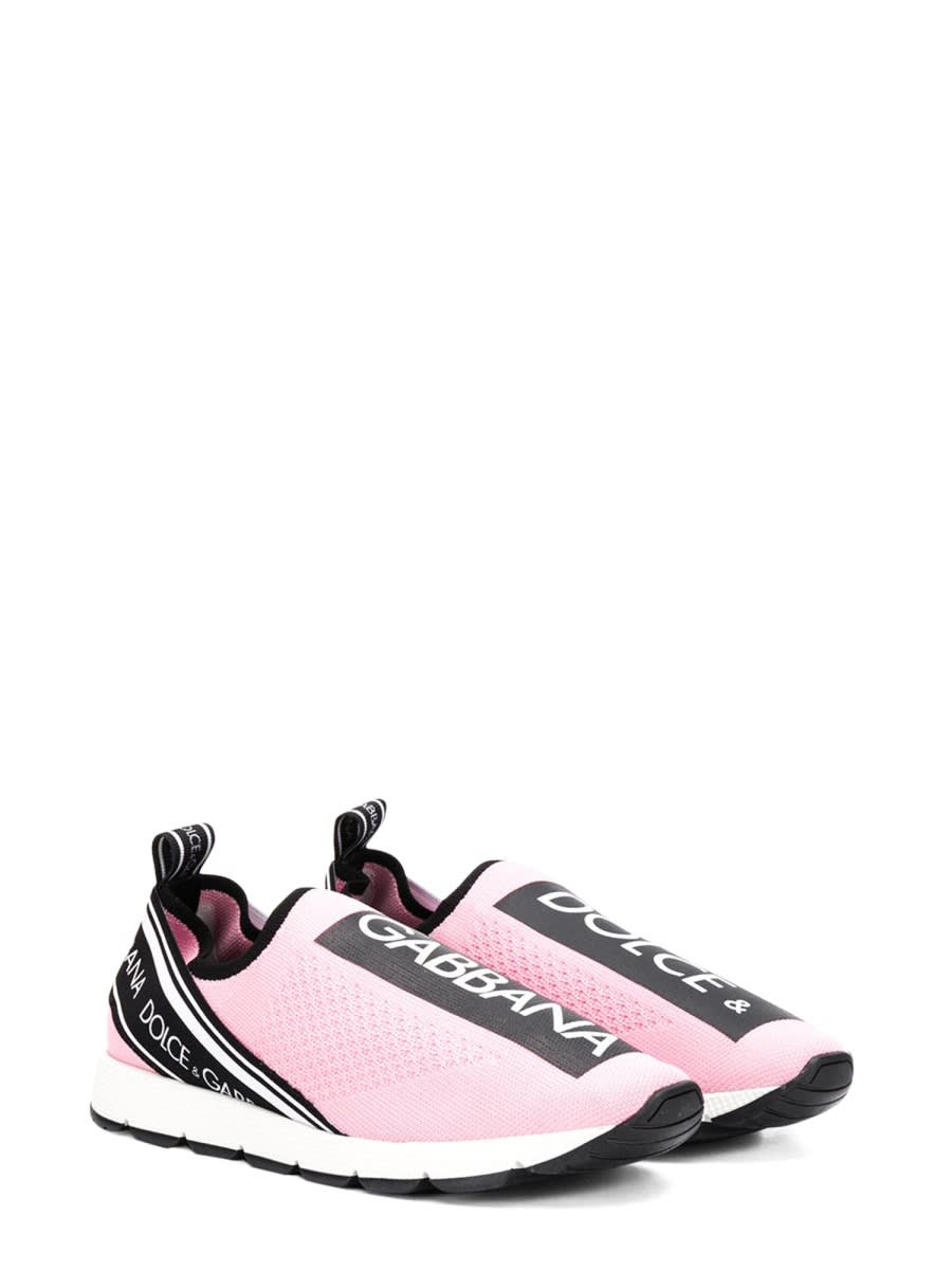 Shop Dolce & Gabbana Sneaker Slip On In Pink