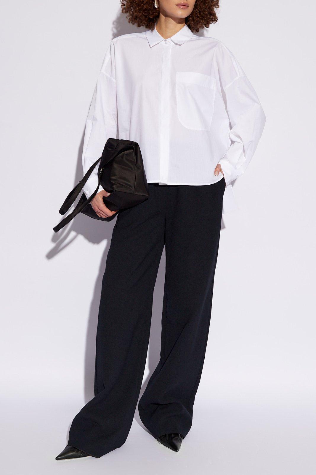 Shop Emporio Armani Shirt With Pocket In White