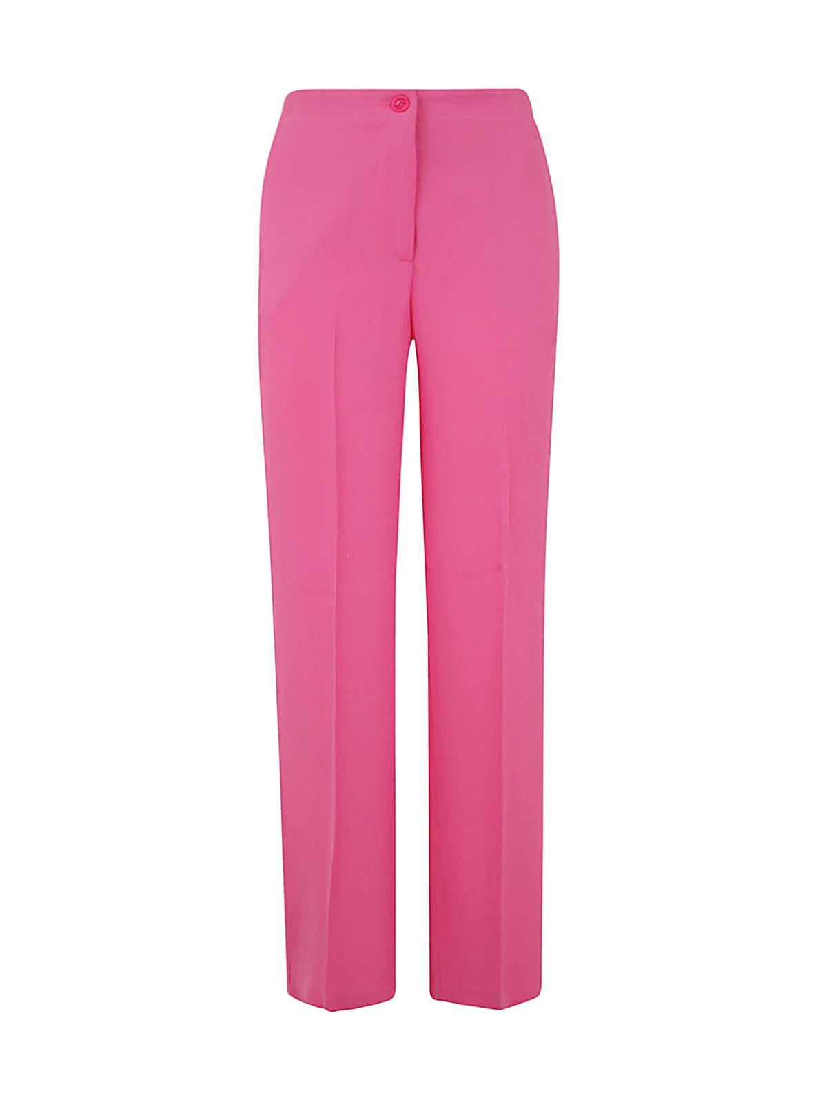 Seventy Soft Long Trousers With Elastic Band In Bubble Gum