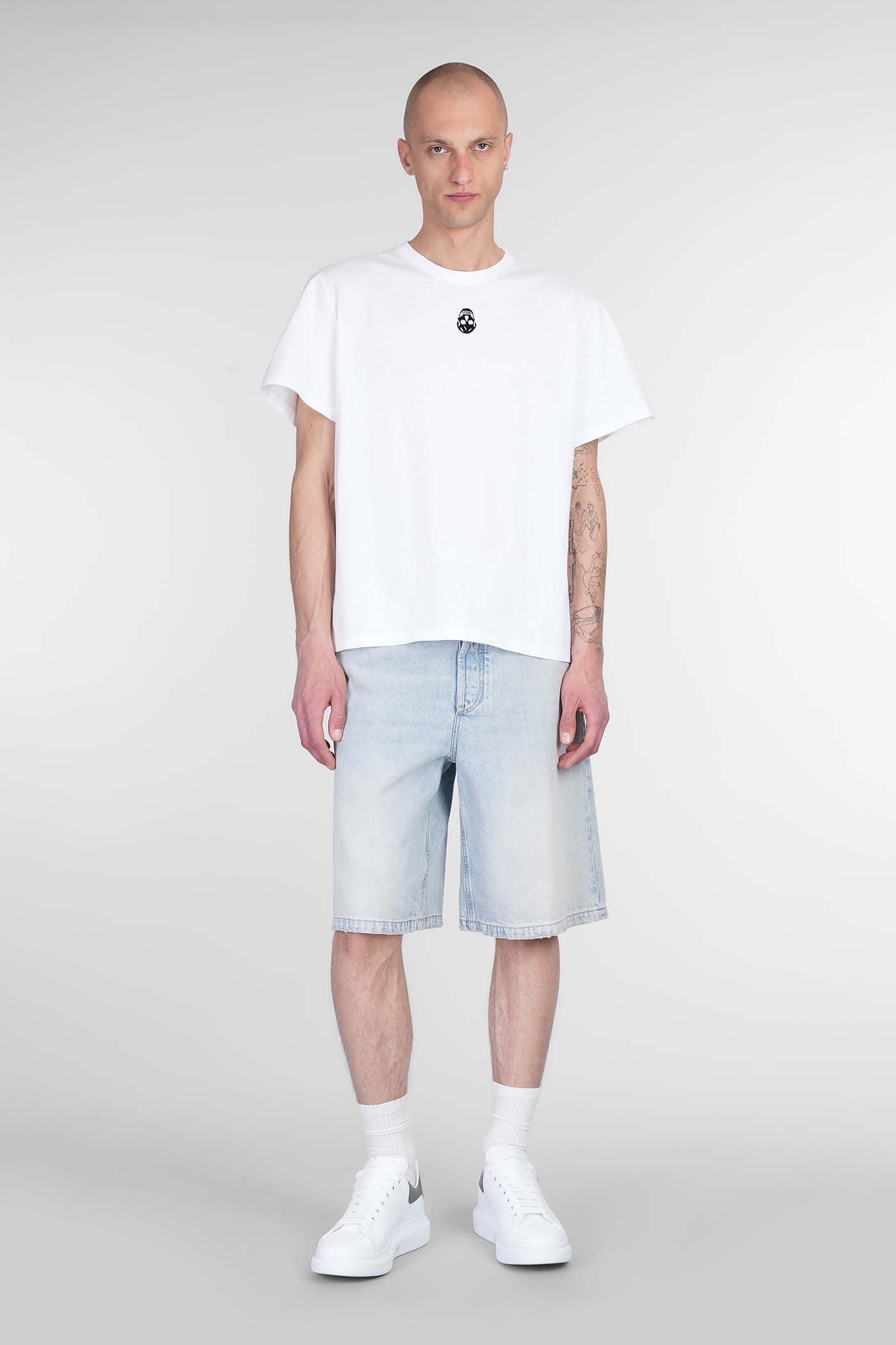 Alexander Mcqueen Embroidered Skull T-shirt