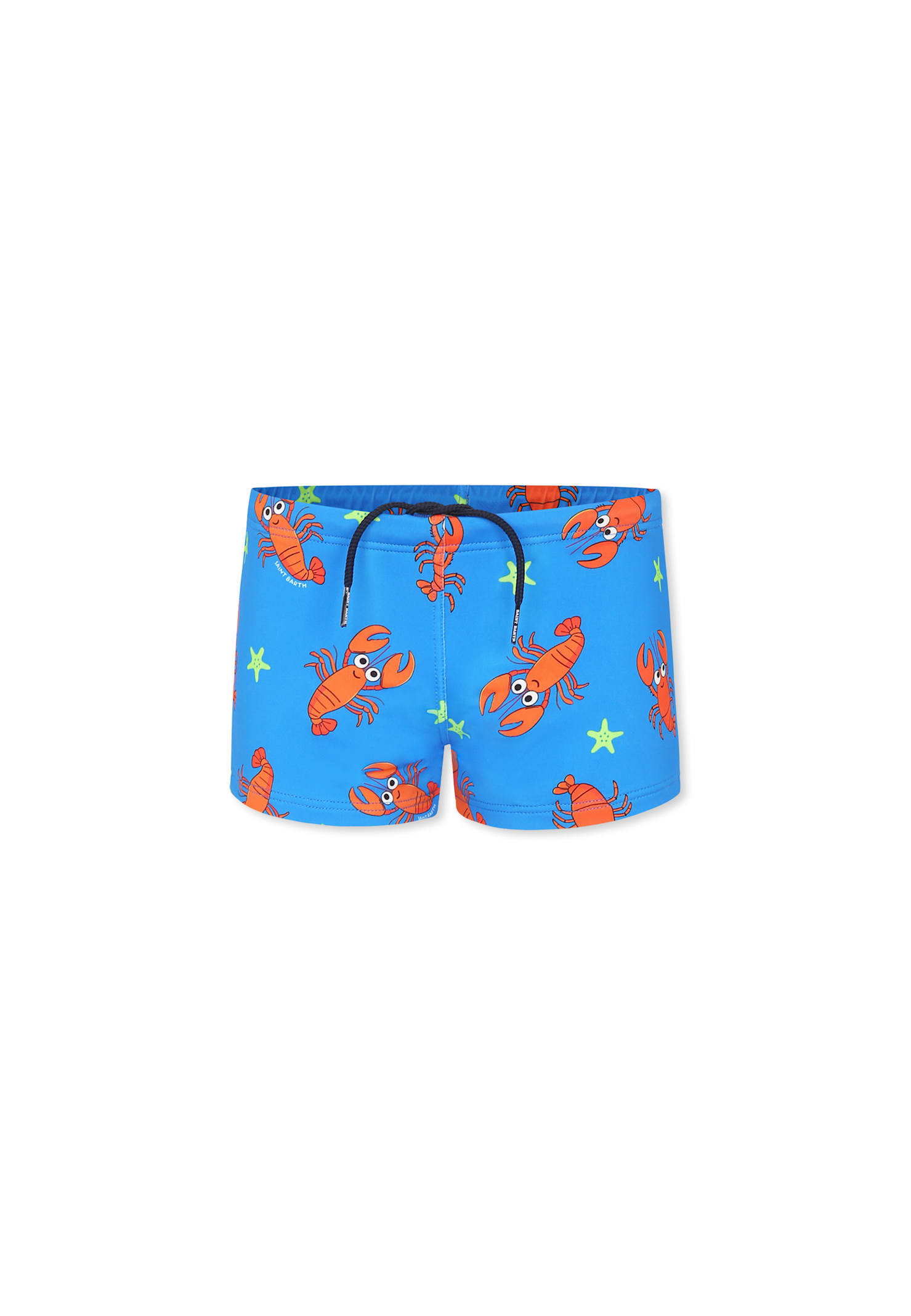Mc2 Saint Barth Light Blue Swim Short For Boy With Lobster In Light Blue