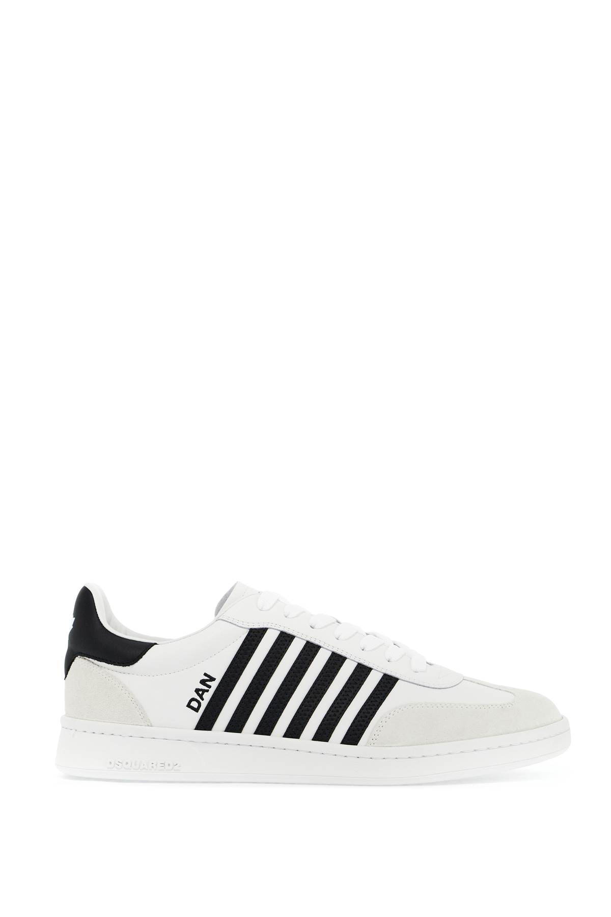 Shop Dsquared2 Boxer Sneakers In Bianco+nero (white)