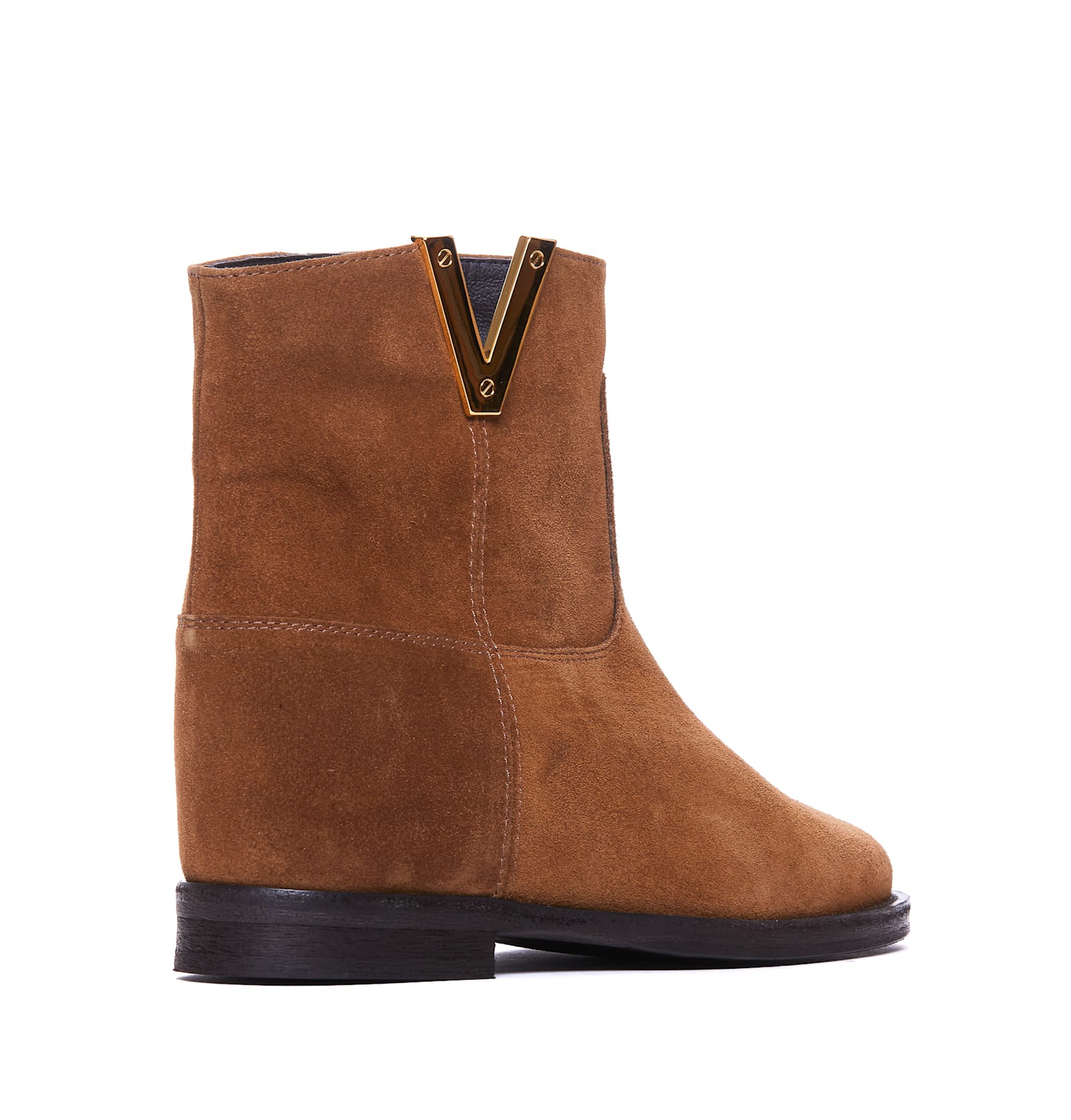 Shop Via Roma 15 Booties In Brown