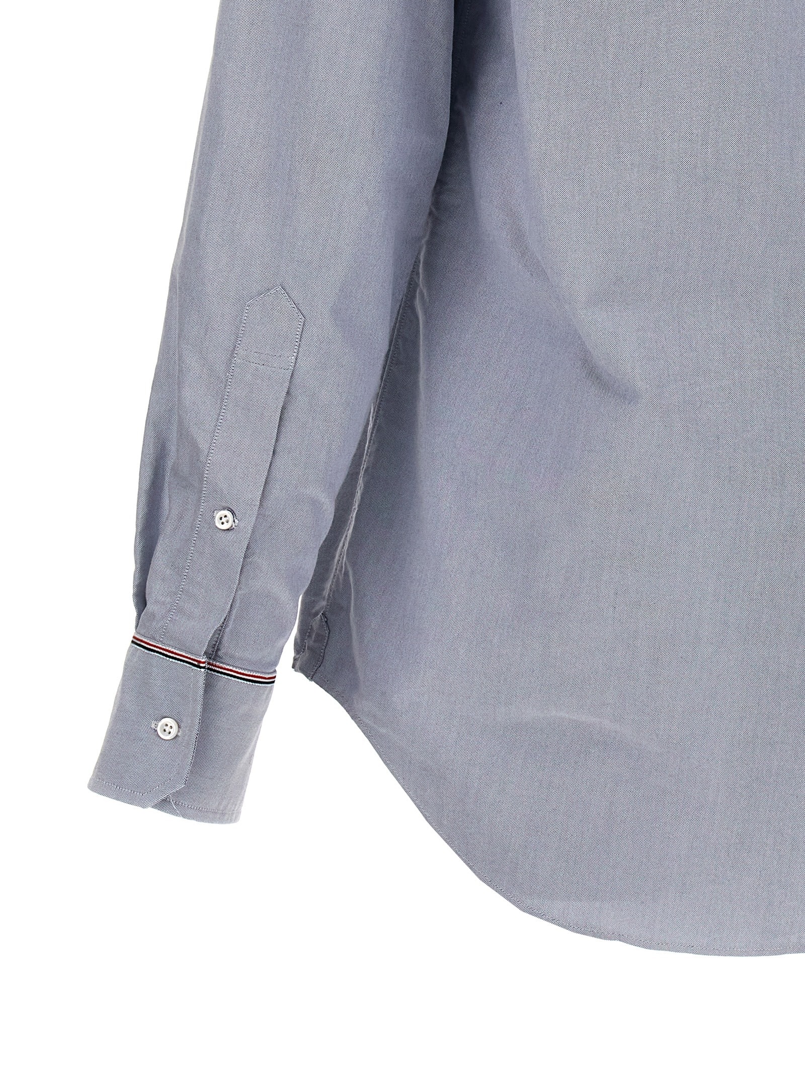 Shop Thom Browne Rwb Shirt In Light Blue