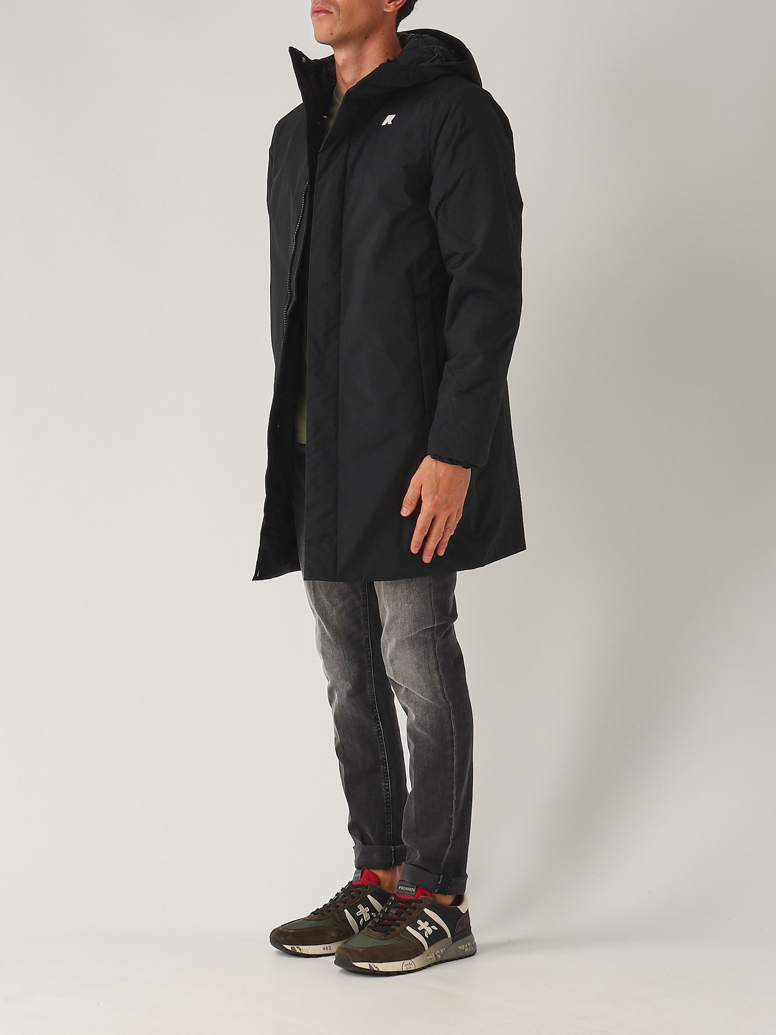 Shop K-way Thomas Warm Ottoman Jacket In Nero