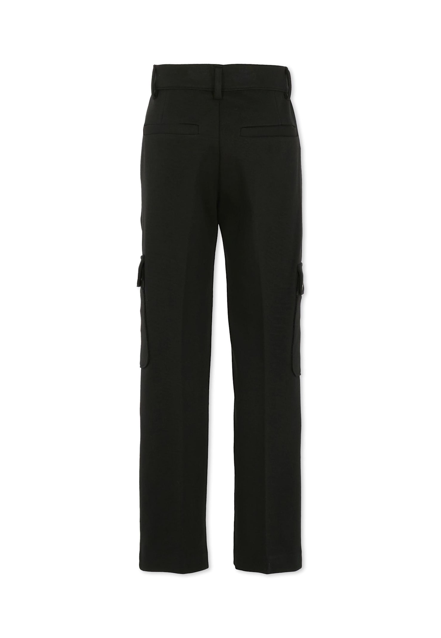 Givenchy Black Trousers For Boy With Logo In Black