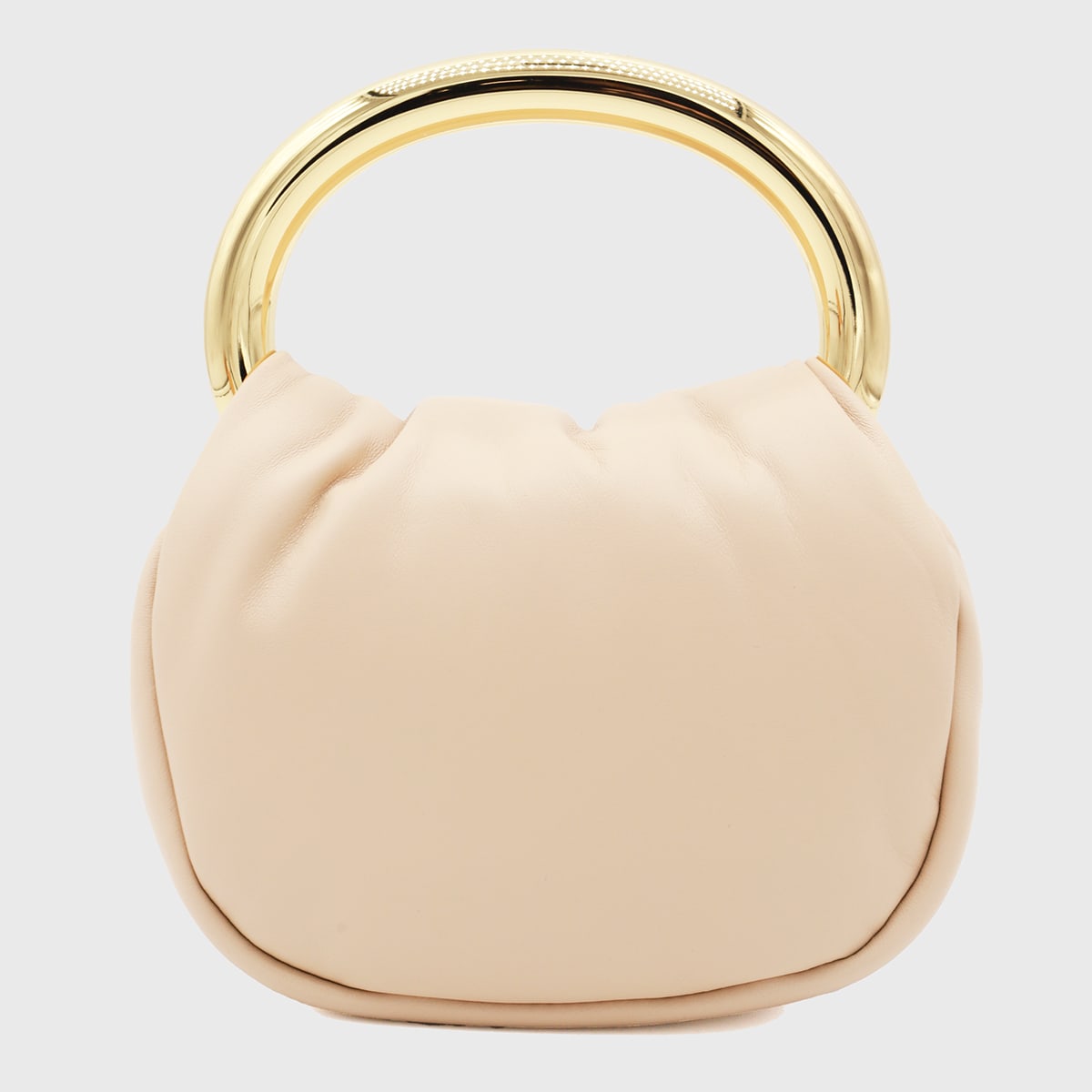 Shop Blumarine White Top Handle Bag In Goldy Sand