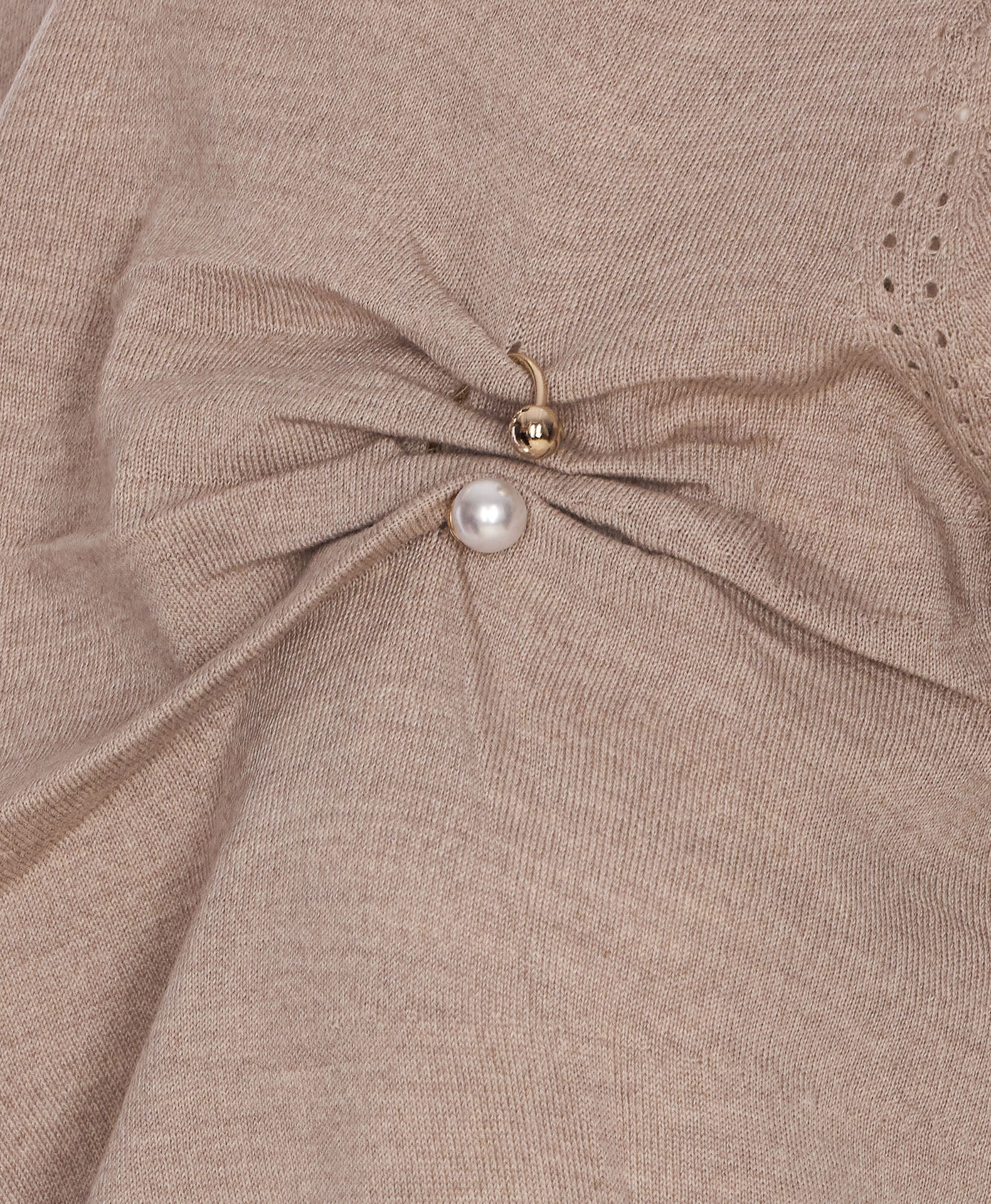 Liu •jo Short Sleeves Sweater In Brown