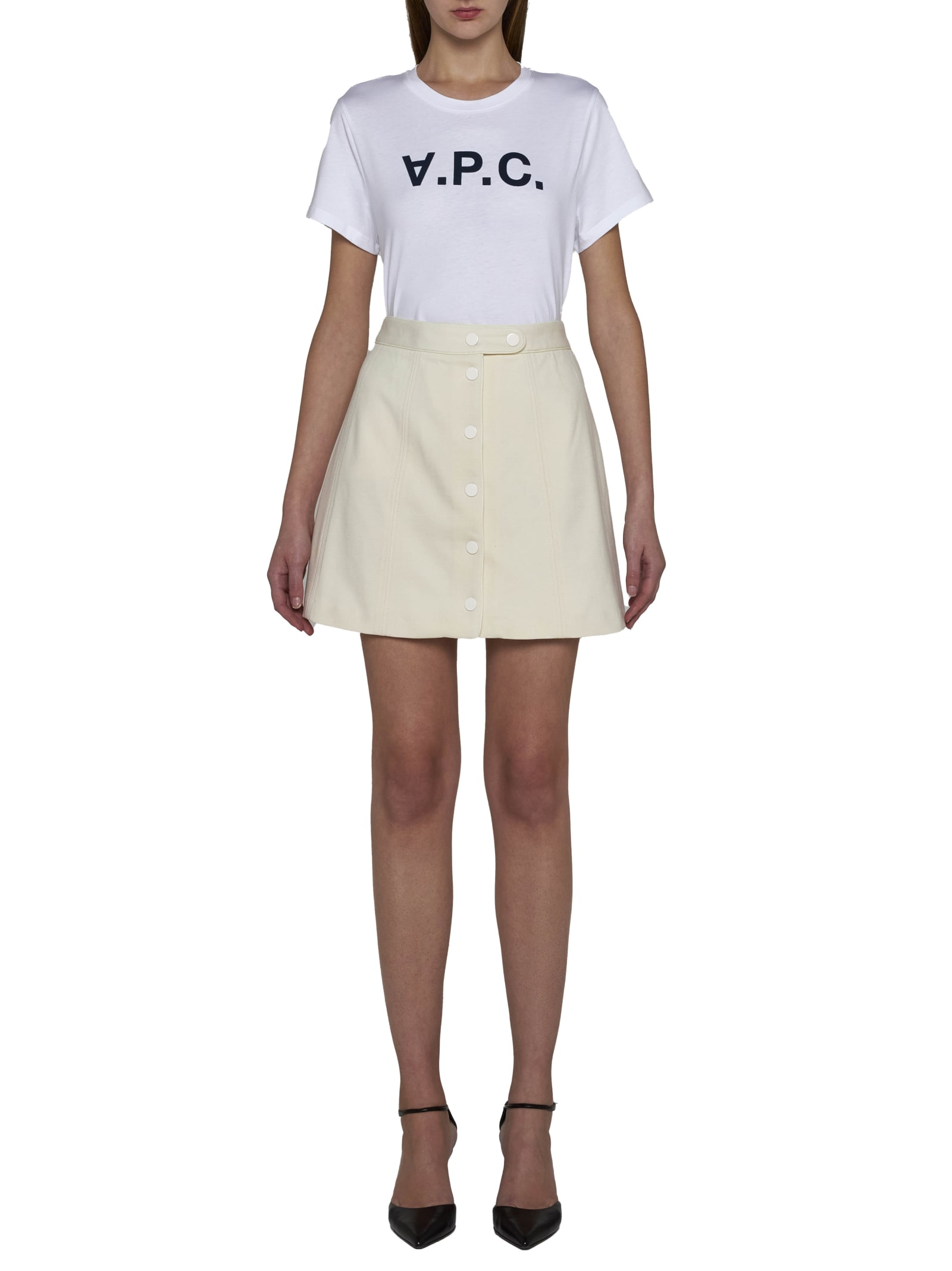 Shop Apc T-shirt In Dark Navy