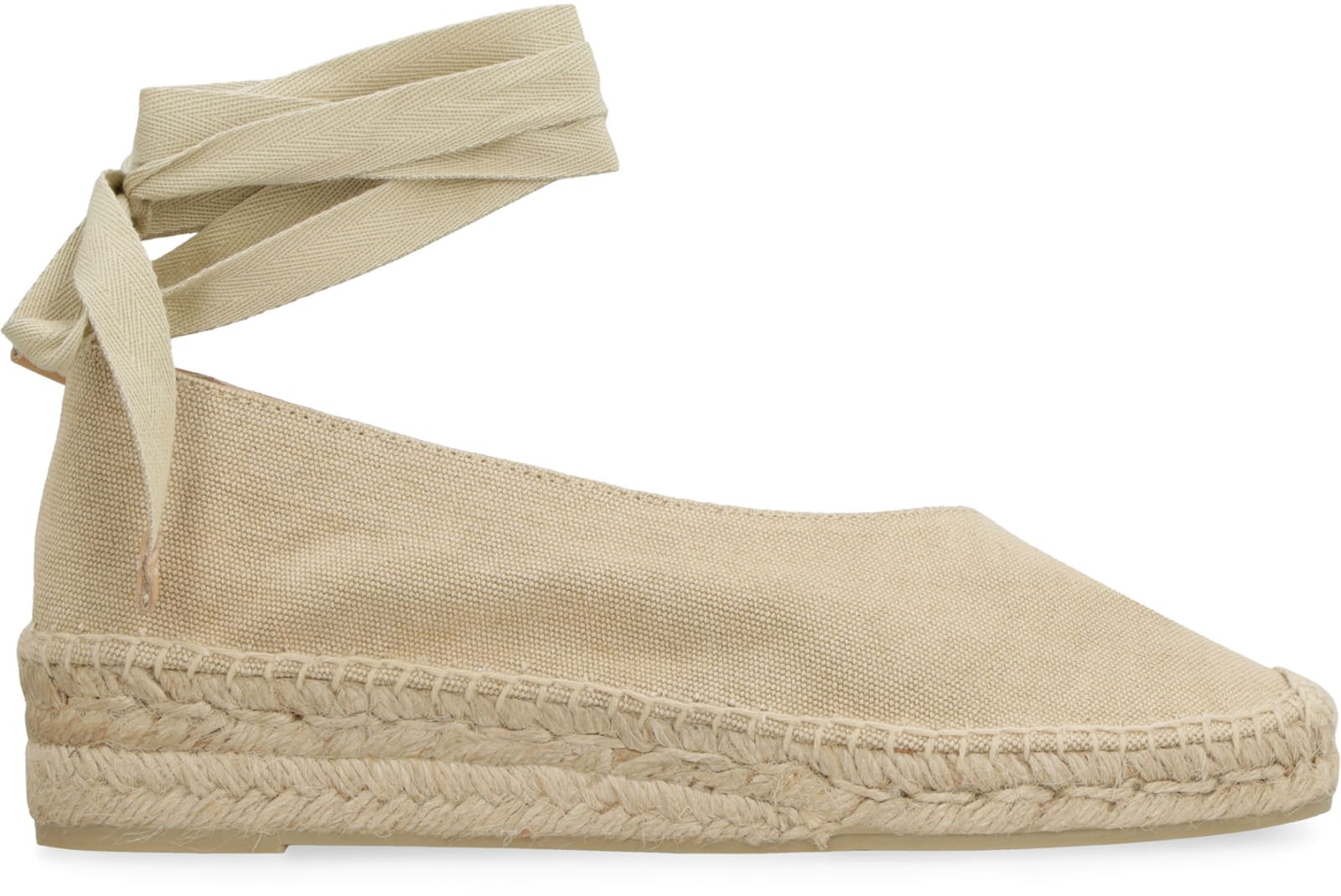 Shop Castaã±er Gea Canvas Espadrilles In Sand