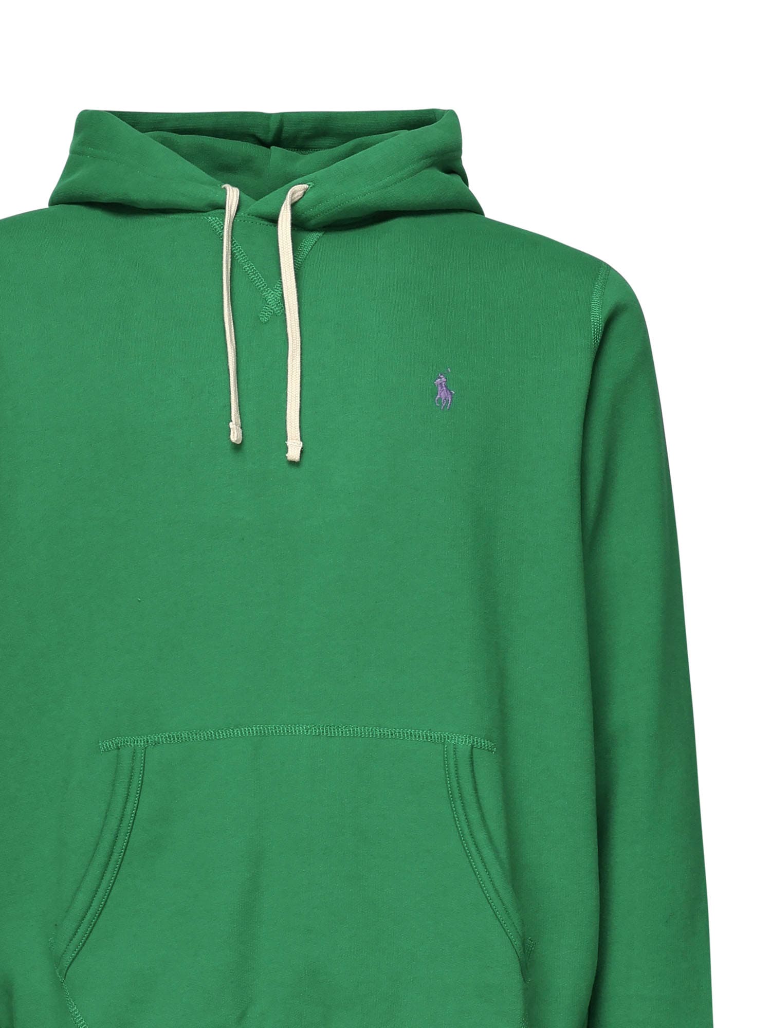 Ralph Lauren Logo Hoodie In Green