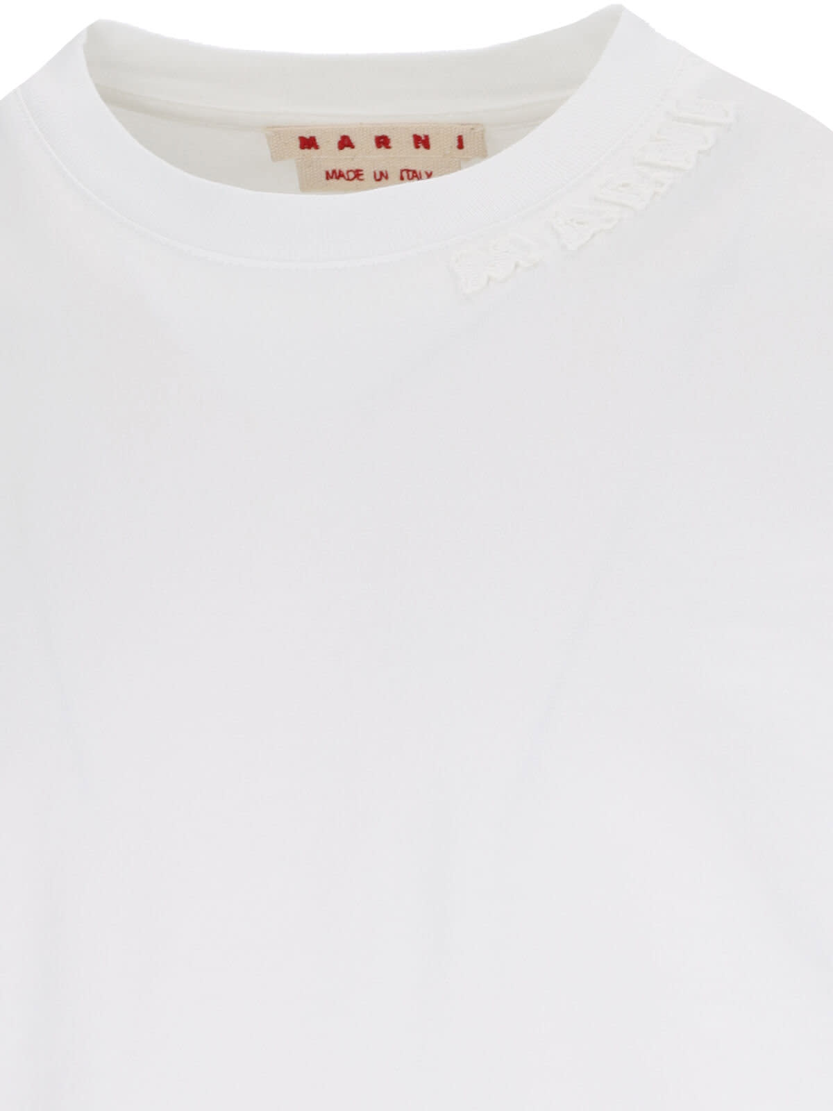 Marni Logo T-shirt In White
