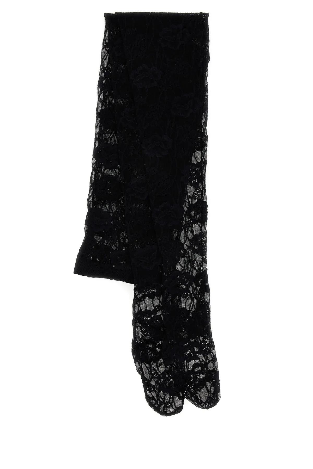 Saint Laurent Black Lace Collant