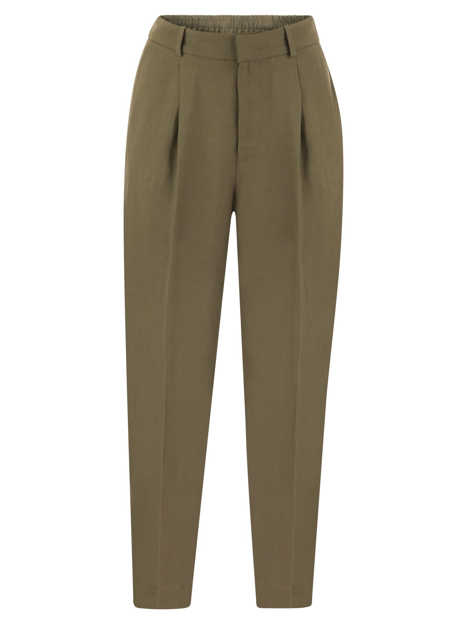 Daisy - Viscose And Linen Trousers