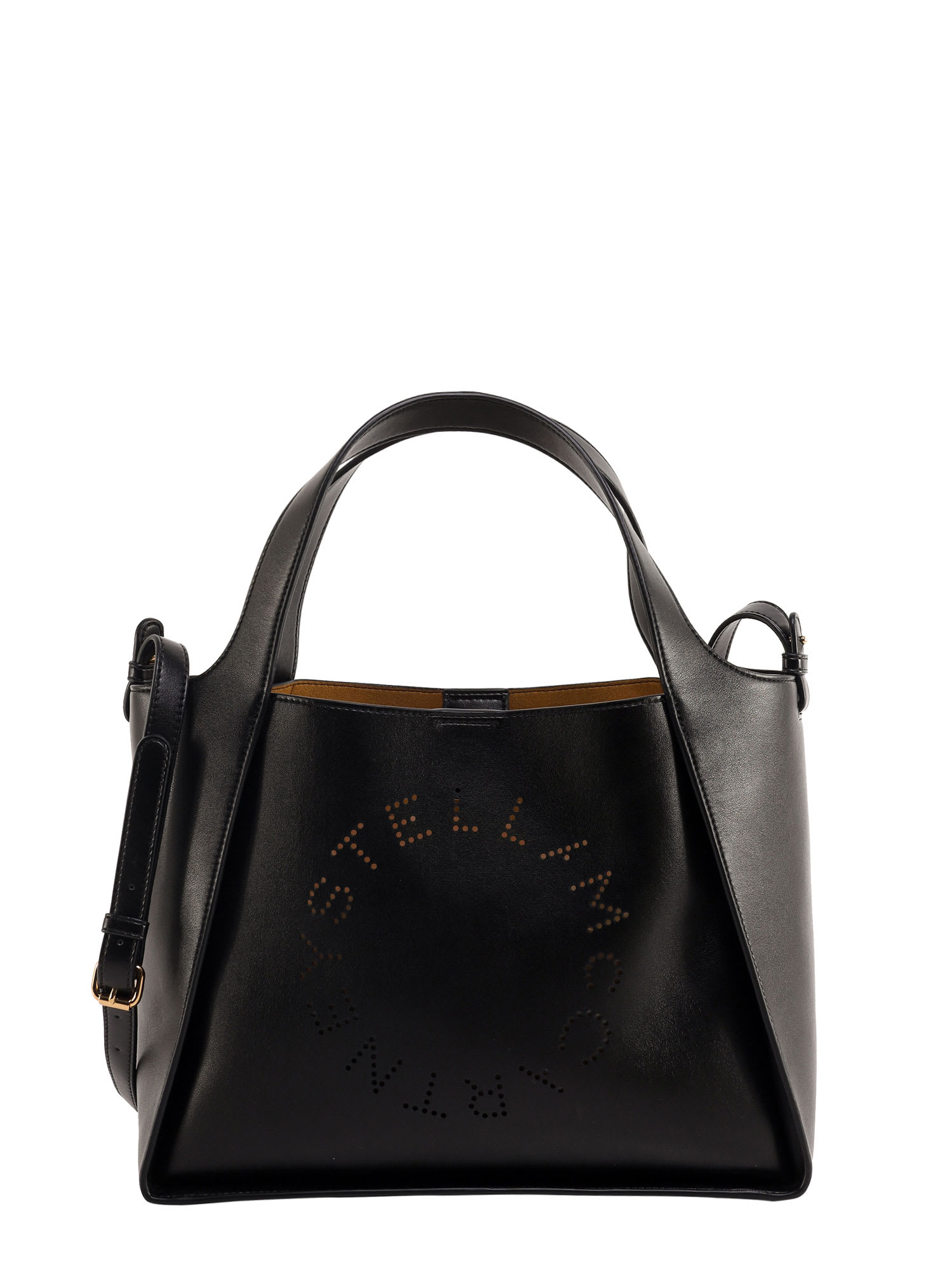 Stella Mccartney Stella Logo Shoulder Bag In Black