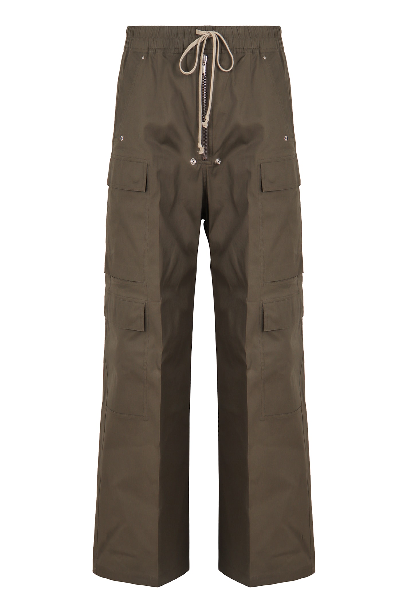 Rick Owens Cotton Cargo-trousers In Green