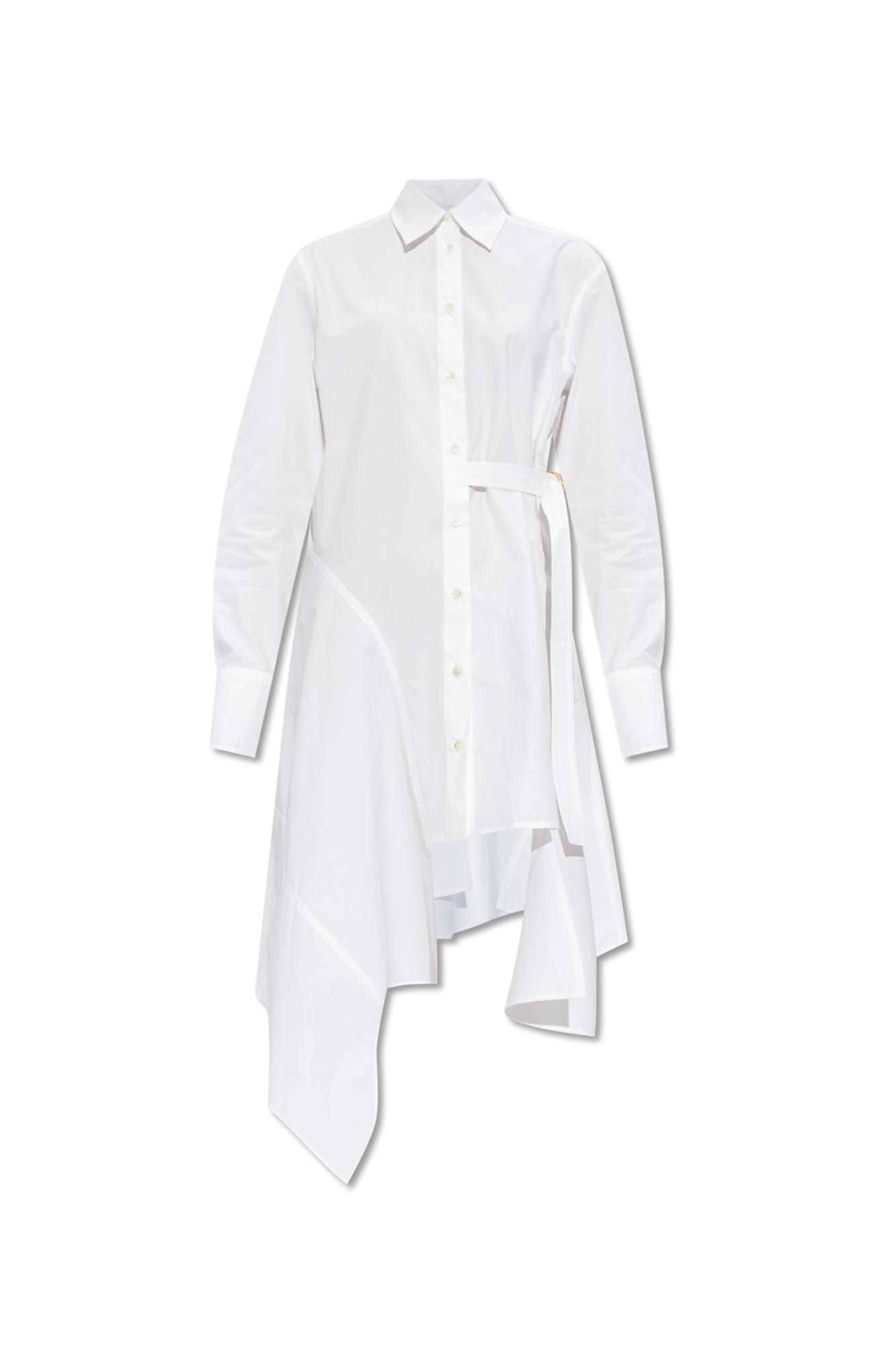 Shop Jw Anderson Shirt Dress In White