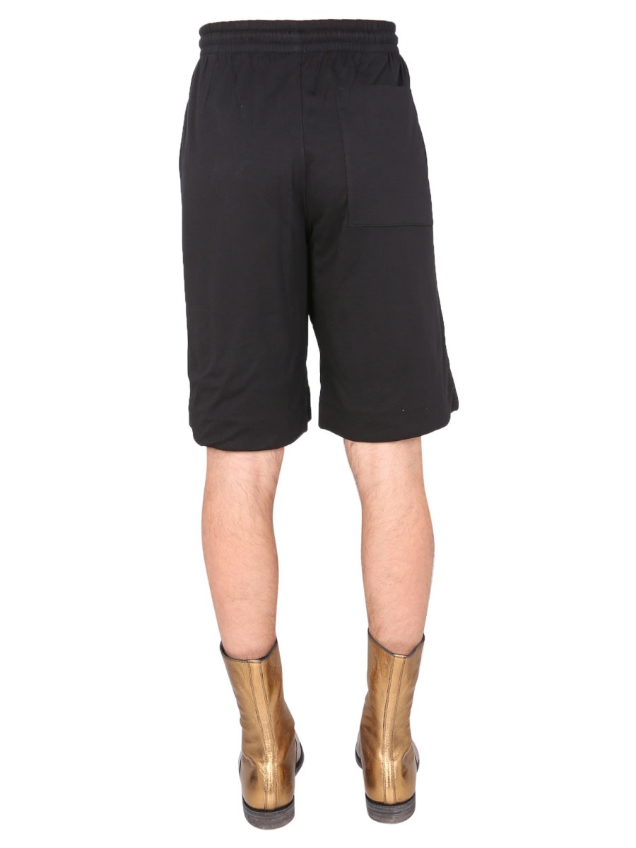 Shop Dries Van Noten Cotton Blend Sweat Shorts In Black